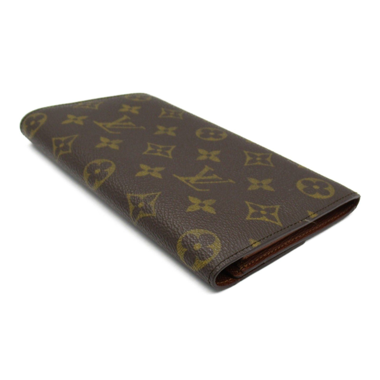 Louis Vuitton Louis Vuitton Pochette Porto Mone Credit Bi-Fold Long Wallet Coated Canvas Monogram Brown Size ONE SIZE - 4 Thumbnail