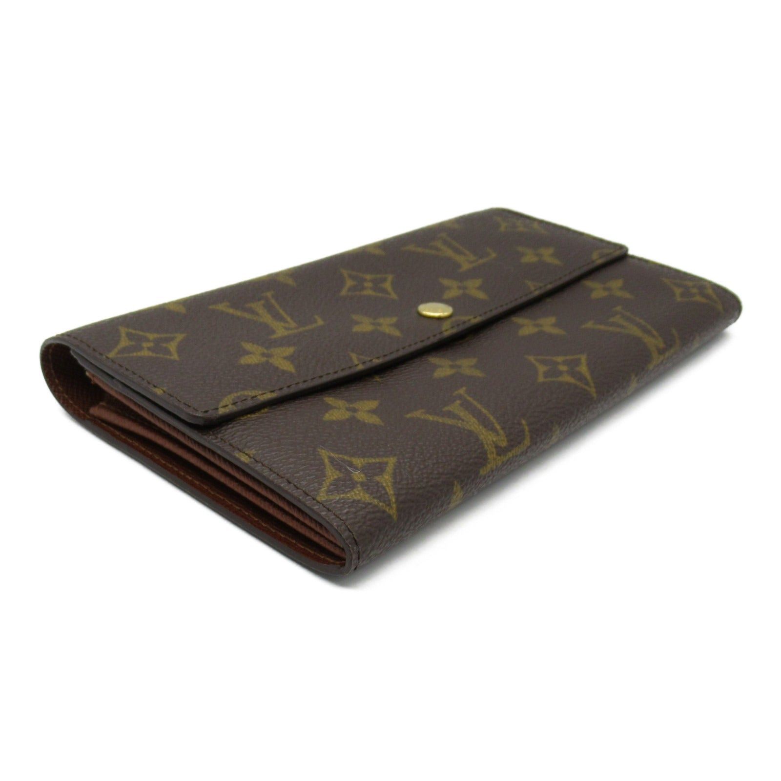 Louis Vuitton Louis Vuitton Pochette Porto Mone Credit Bi-Fold Long Wallet Coated Canvas Monogram Brown Size ONE SIZE - 3 Thumbnail