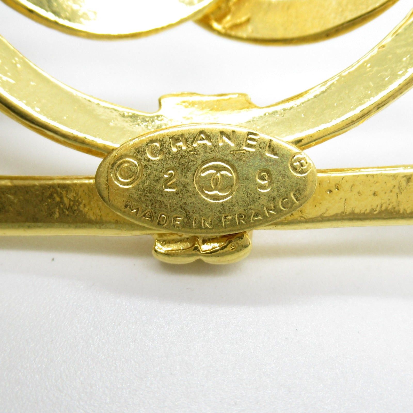 Chanel Coco Mark Brooch Gp (Gold Plated) Gold