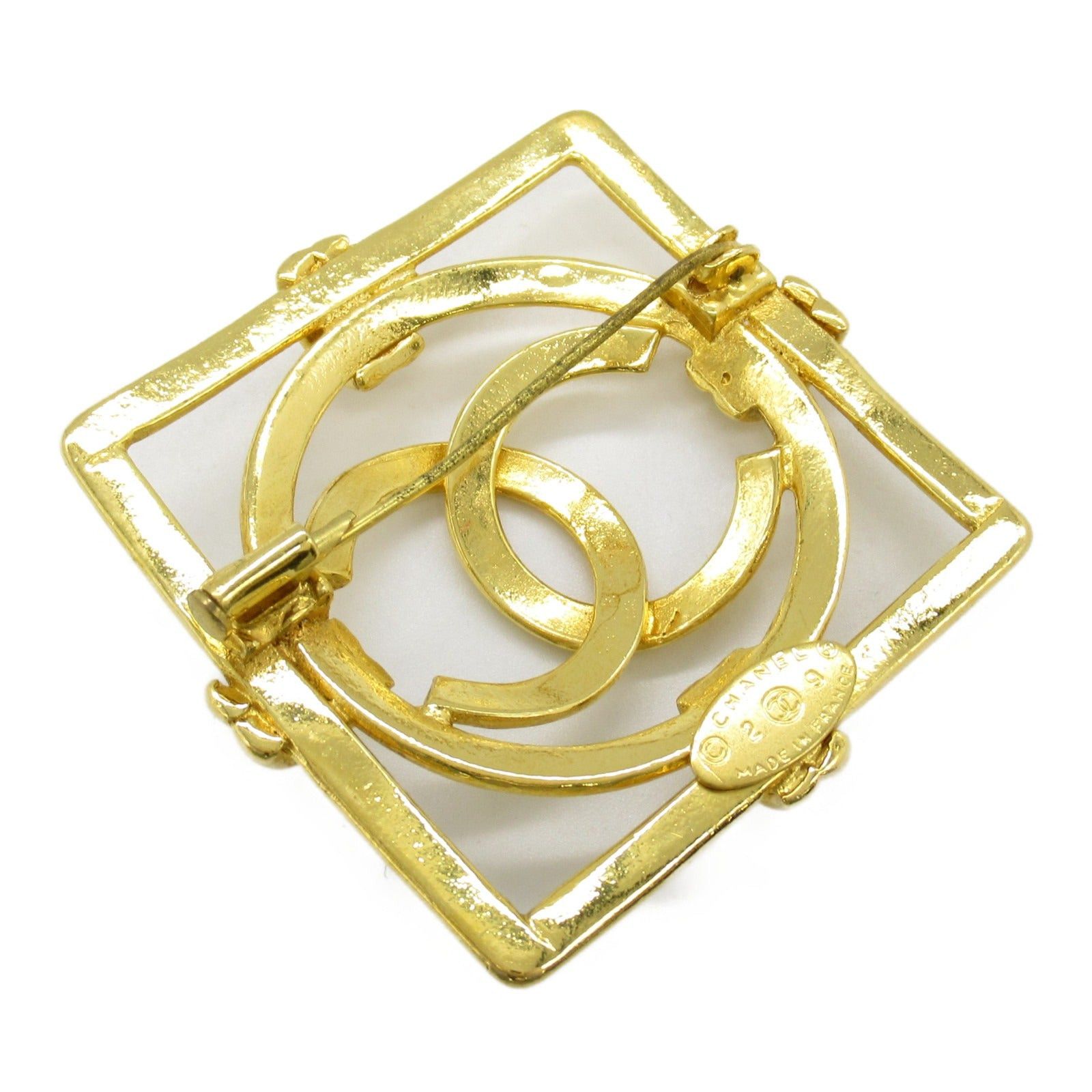 Chanel Coco Mark Brooch Gp (Gold Plated) Gold