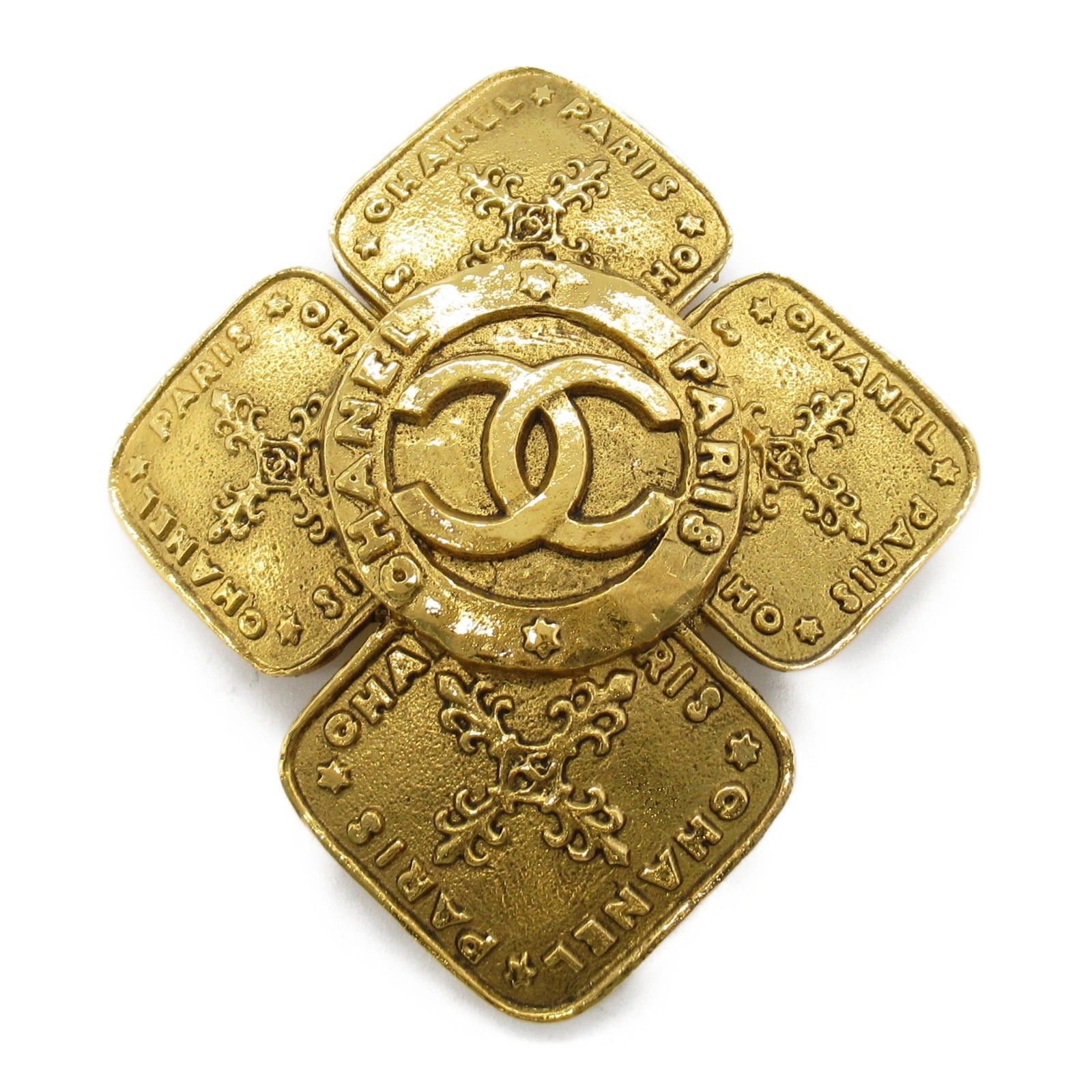 Chanel Chanel Coco Mark Brooch Gp (Gold Plated) Gold Size ONE SIZE - 2 Thumbnail