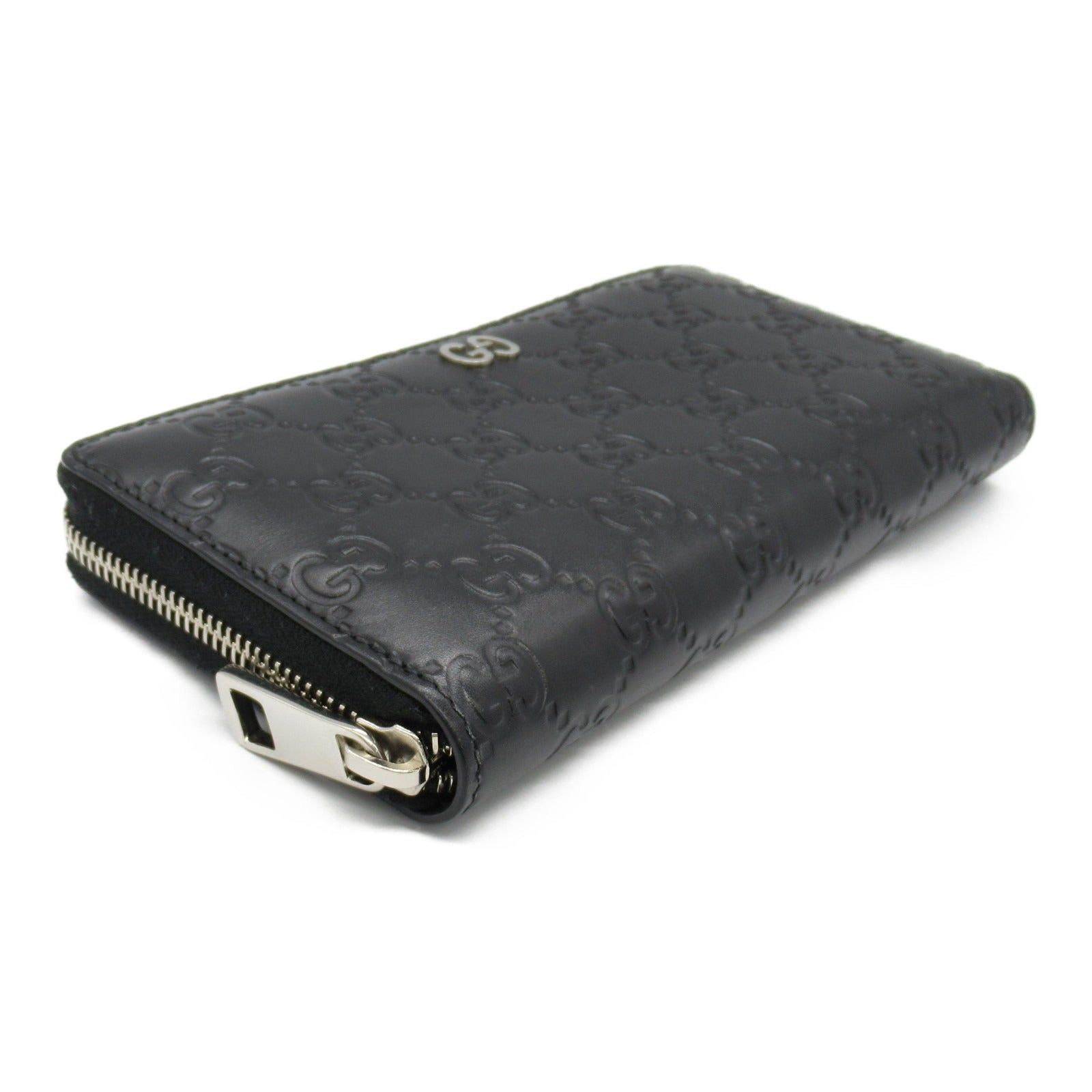 Gucci Gucci Gucci Sima Round Long Wallet Zipper Leather Black Size ONE SIZE - 3 Thumbnail