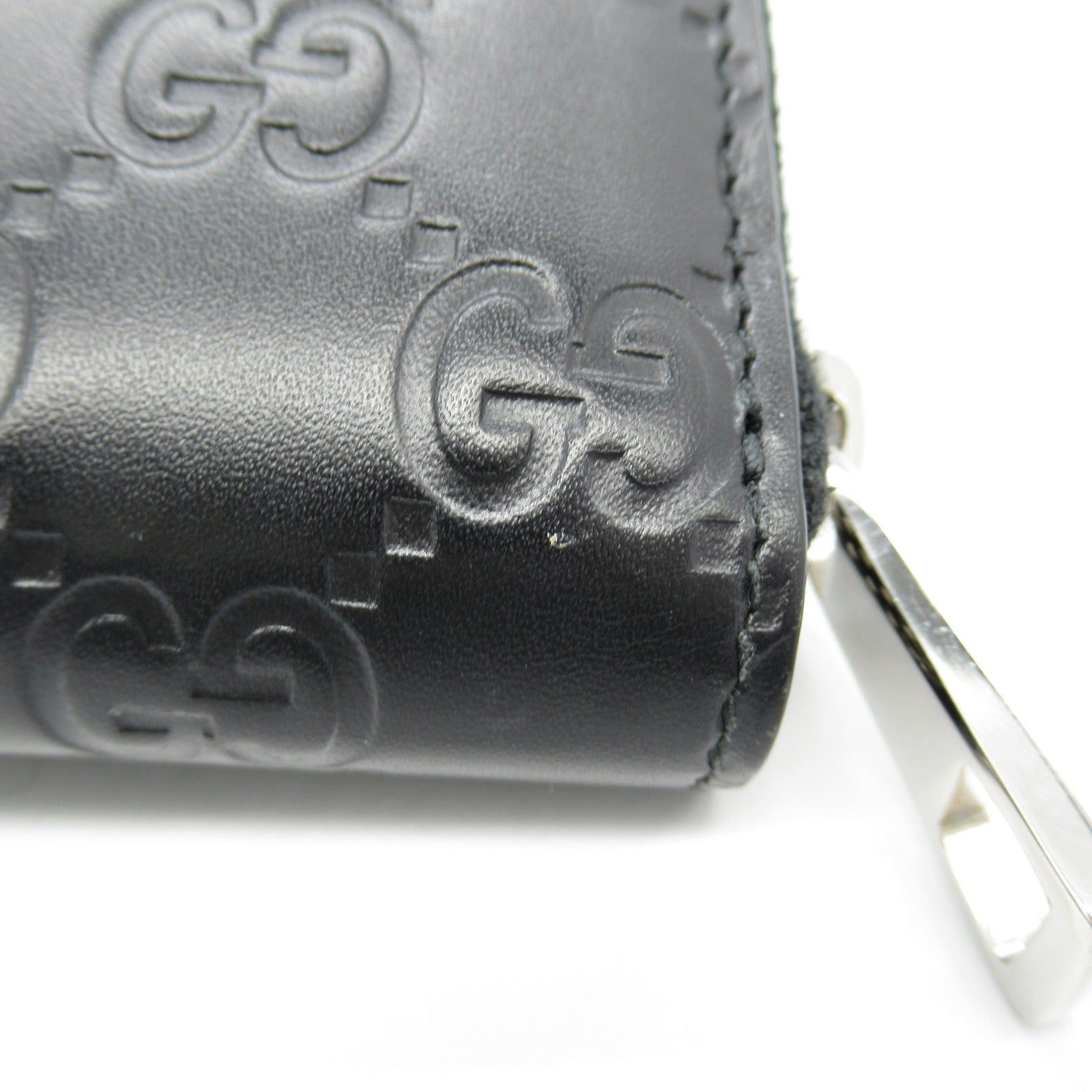 Gucci Gucci Gucci Sima Round Long Wallet Zipper Leather Black Size ONE SIZE - 13 Thumbnail