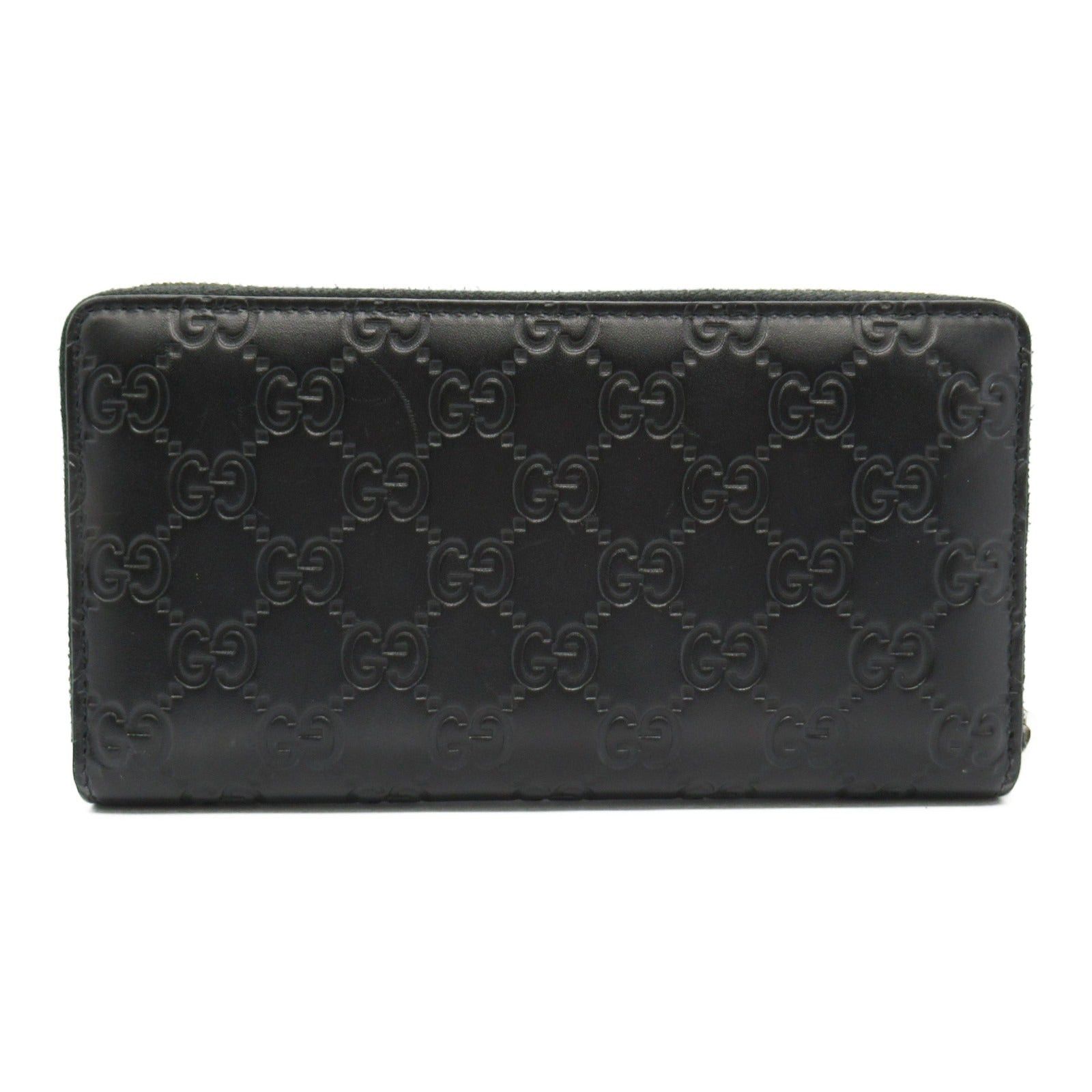 Gucci Gucci Gucci Sima Round Long Wallet Zipper Leather Black Size ONE SIZE - 2 Thumbnail