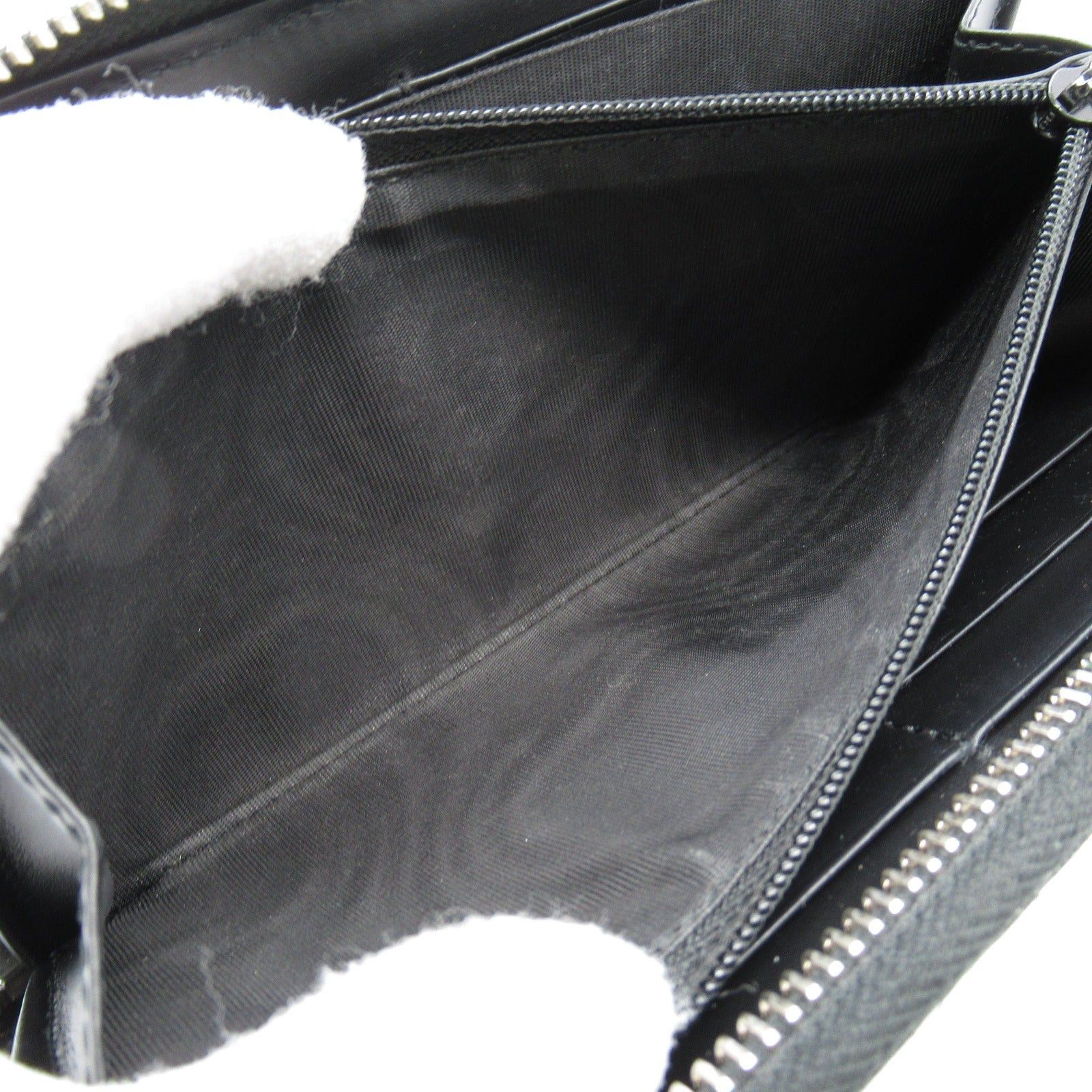 Gucci Gucci Gucci Sima Round Long Wallet Zipper Leather Black Size ONE SIZE - 7 Thumbnail
