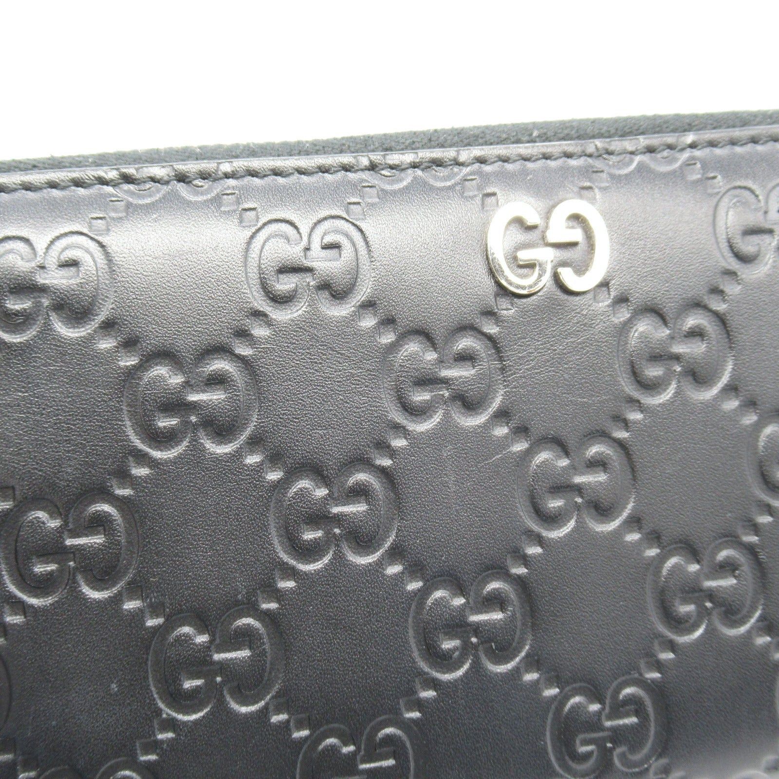 Gucci Gucci Gucci Sima Round Long Wallet Zipper Leather Black Size ONE SIZE - 10 Thumbnail