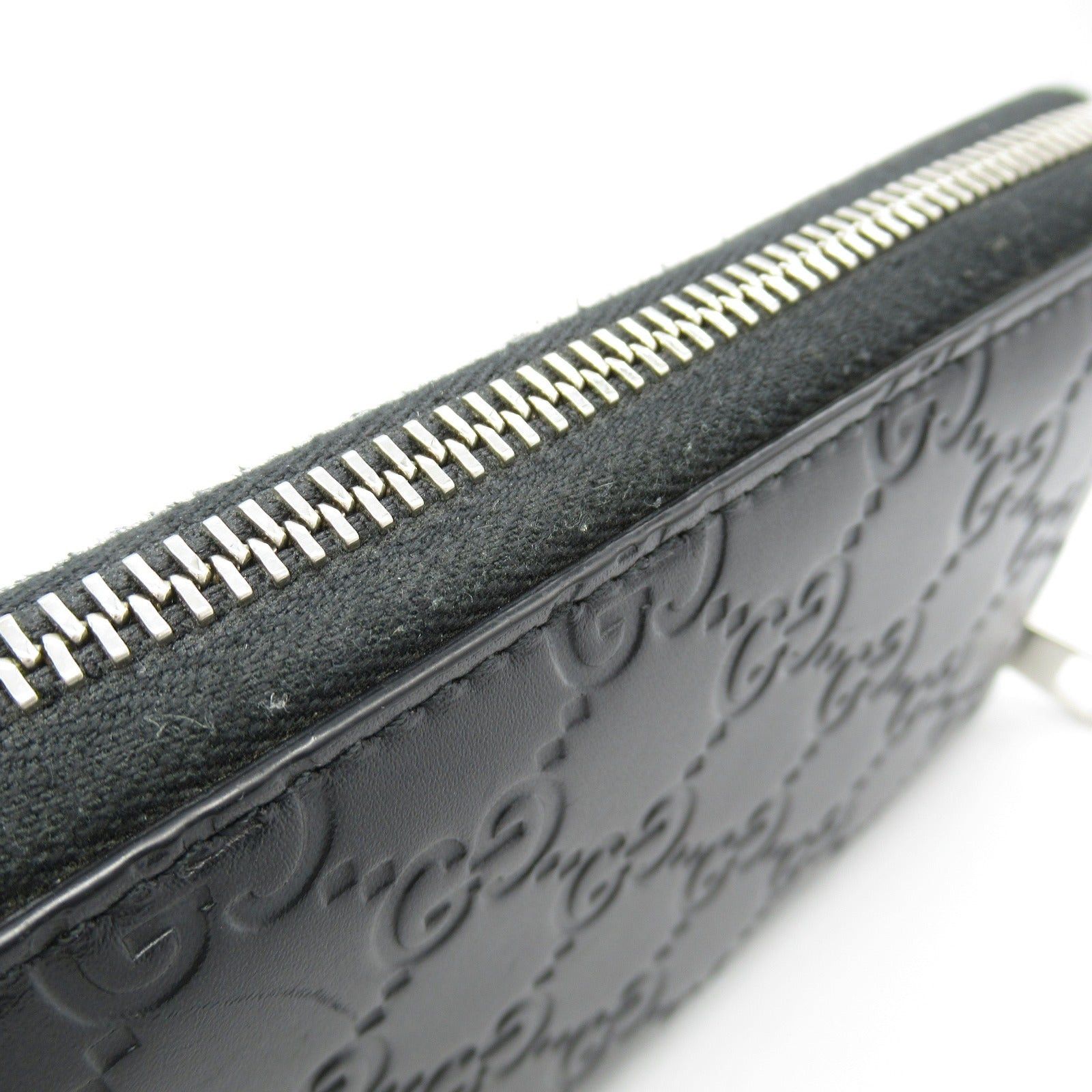 Gucci Gucci Gucci Sima Round Long Wallet Zipper Leather Black Size ONE SIZE - 12 Thumbnail