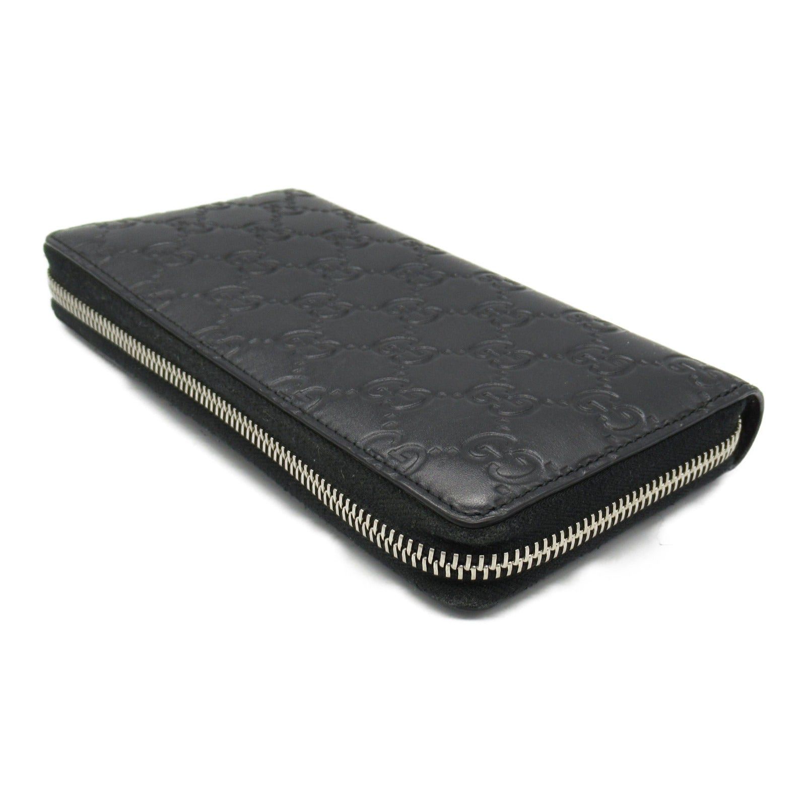 Gucci Gucci Gucci Sima Round Long Wallet Zipper Leather Black Size ONE SIZE - 4 Thumbnail