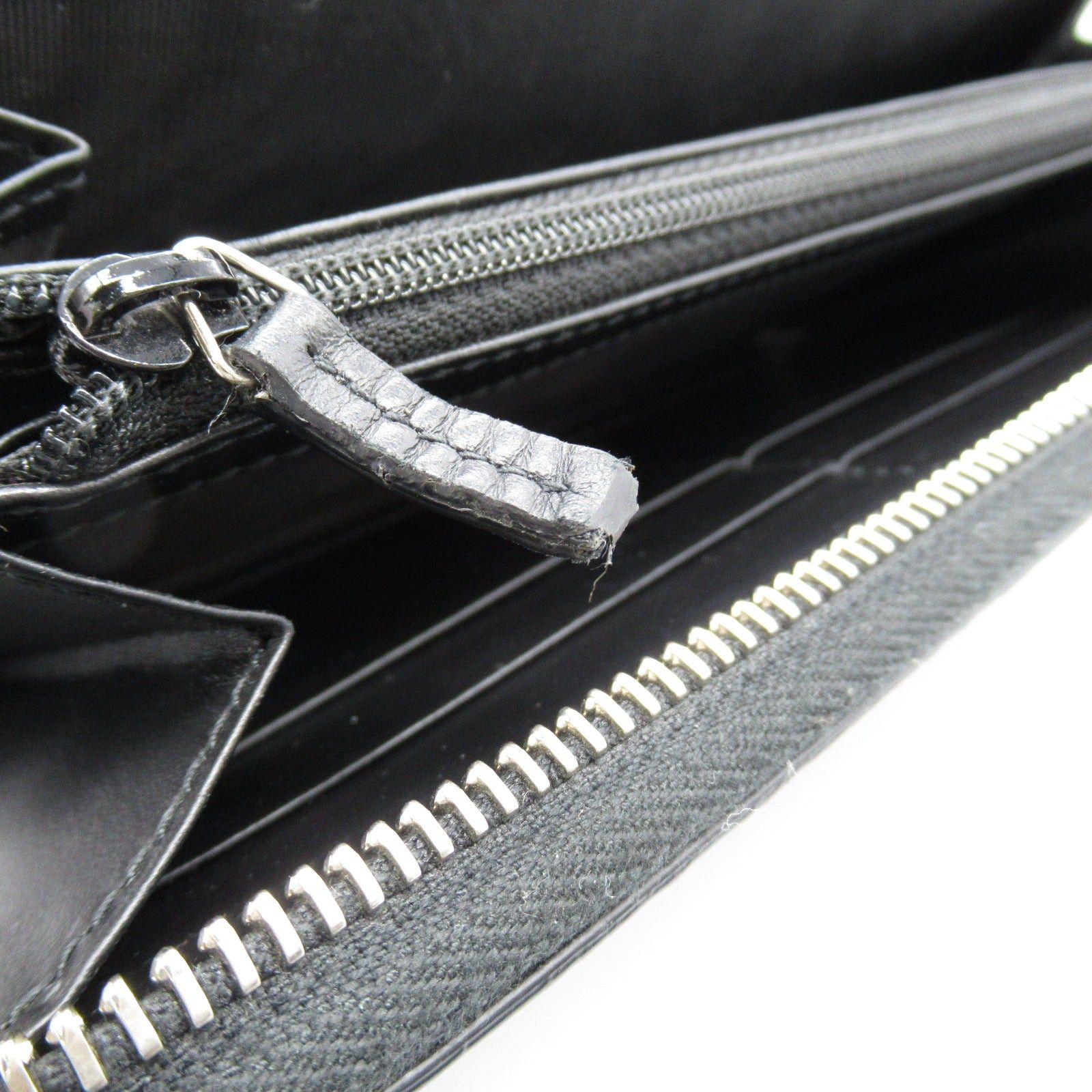 Gucci Gucci Gucci Sima Round Long Wallet Zipper Leather Black Size ONE SIZE - 8 Thumbnail