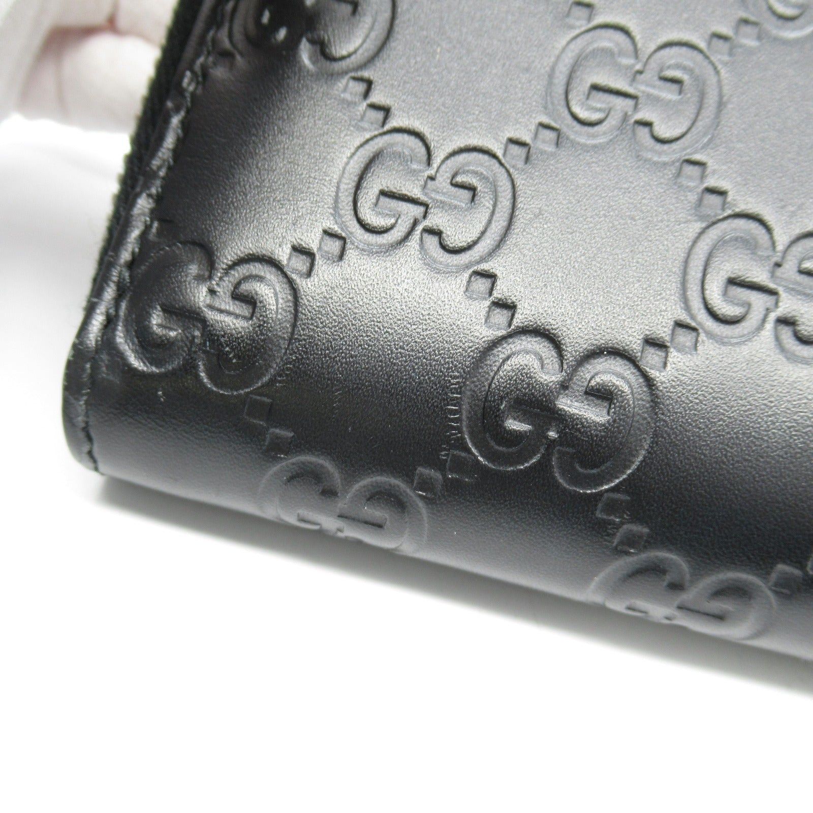 Gucci Gucci Gucci Sima Round Long Wallet Zipper Leather Black Size ONE SIZE - 14 Thumbnail