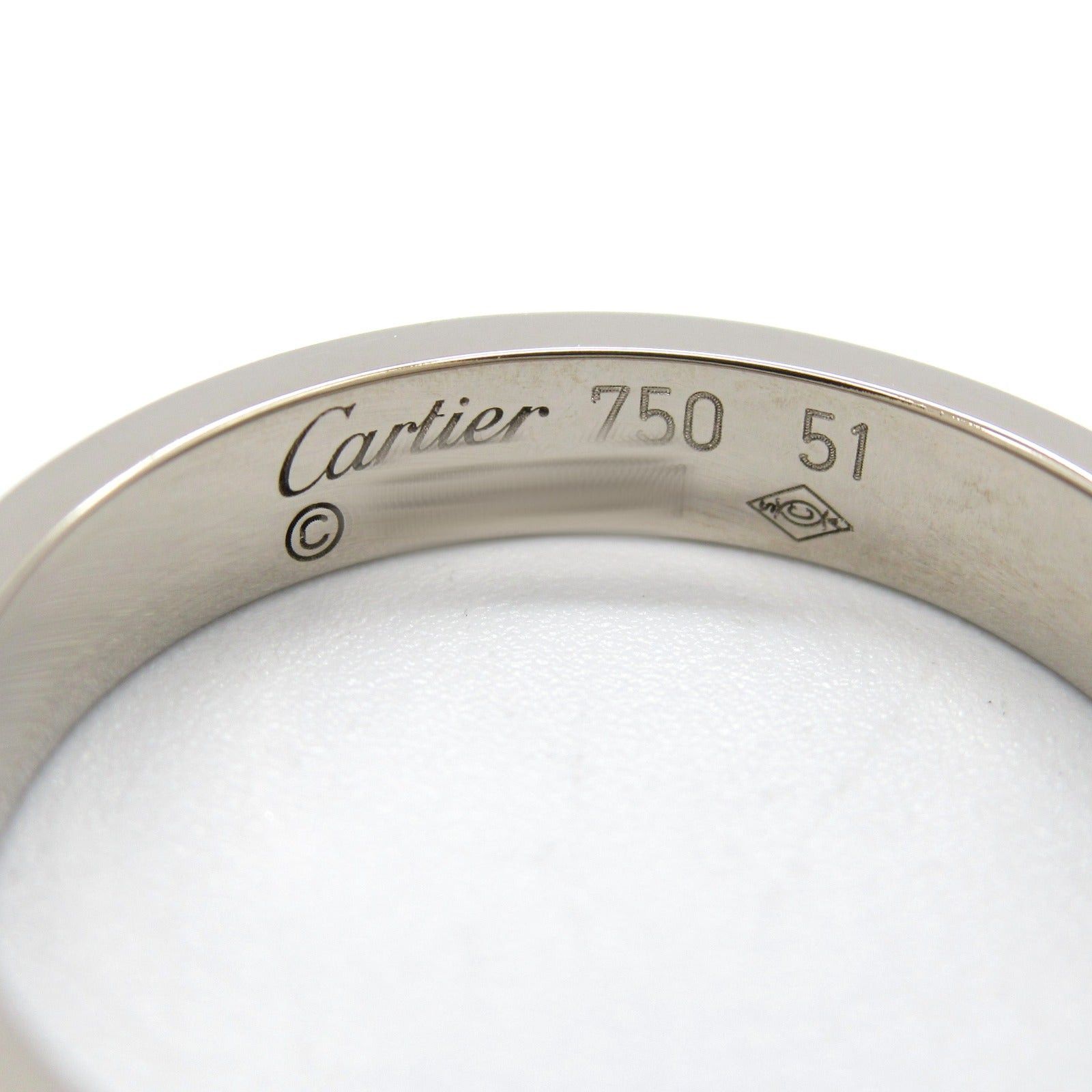 Cartier Cartier Mini Love Ring K18Wg (White Gold) Silver Size ONE SIZE - 4 Thumbnail