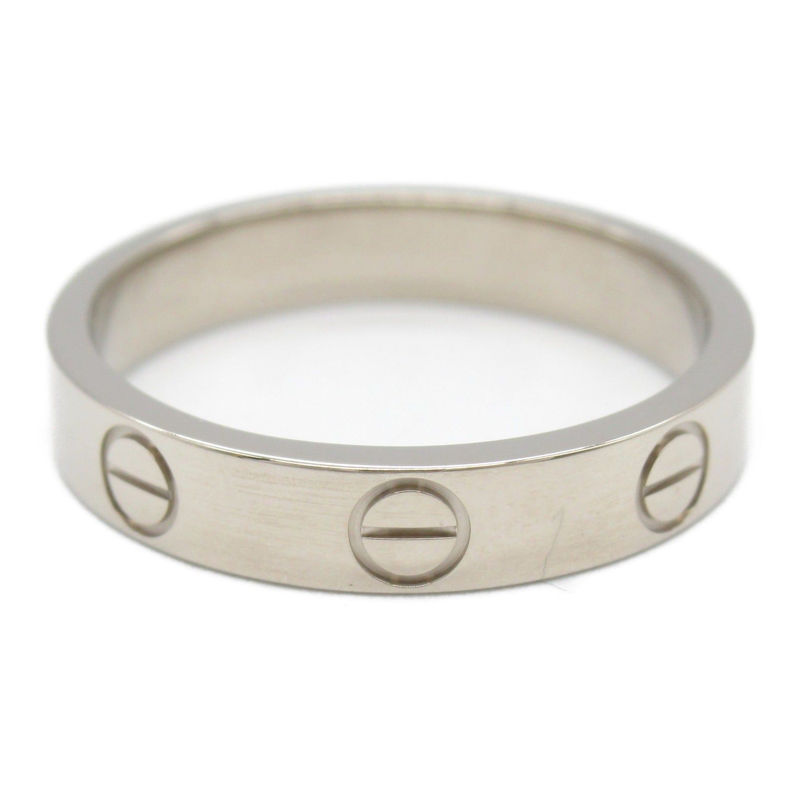 Cartier Cartier Mini Love Ring K18Wg (White Gold) Silver Size ONE SIZE - 2 Thumbnail