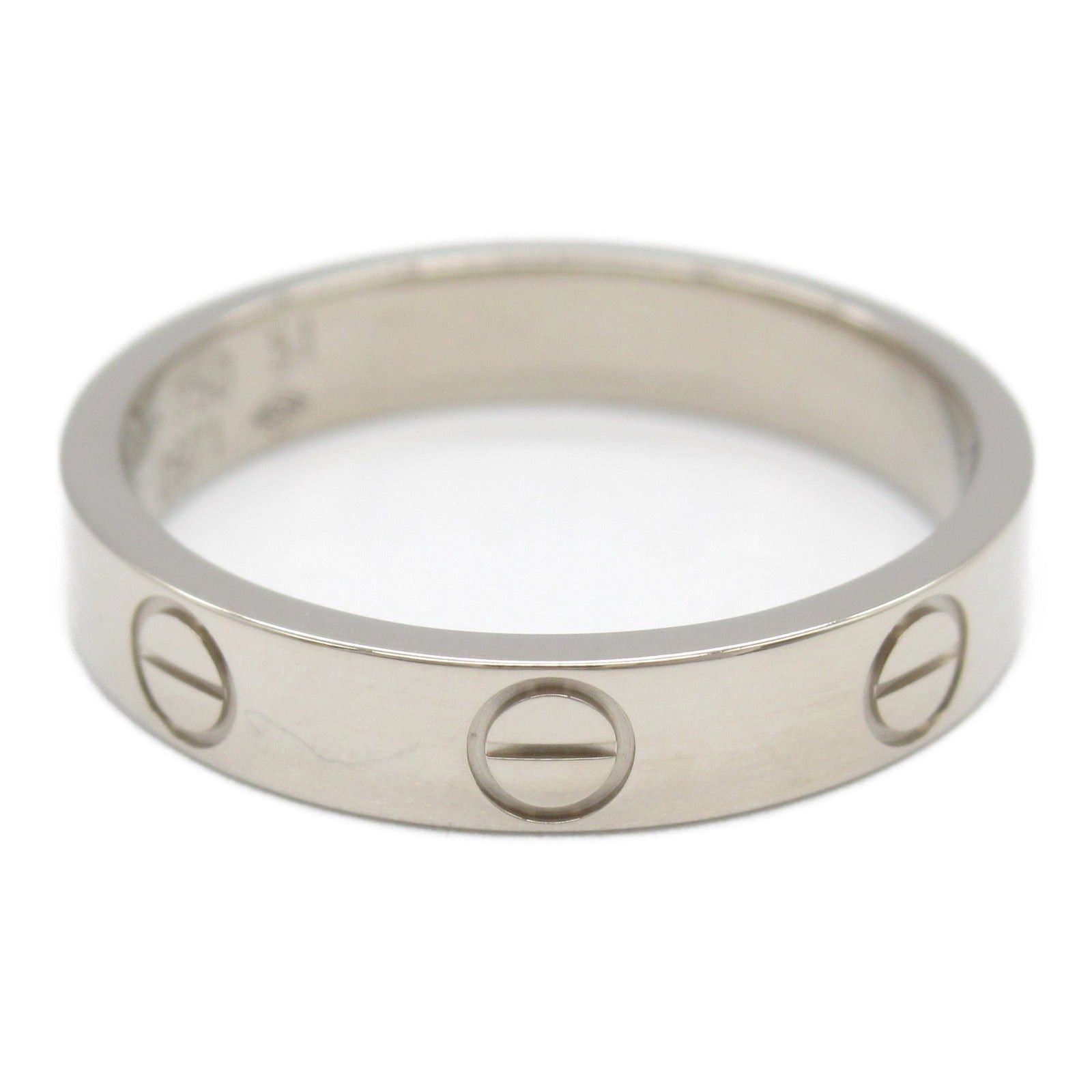 Cartier Cartier Mini Love Ring K18Wg (White Gold) Silver Size ONE SIZE - 3 Thumbnail