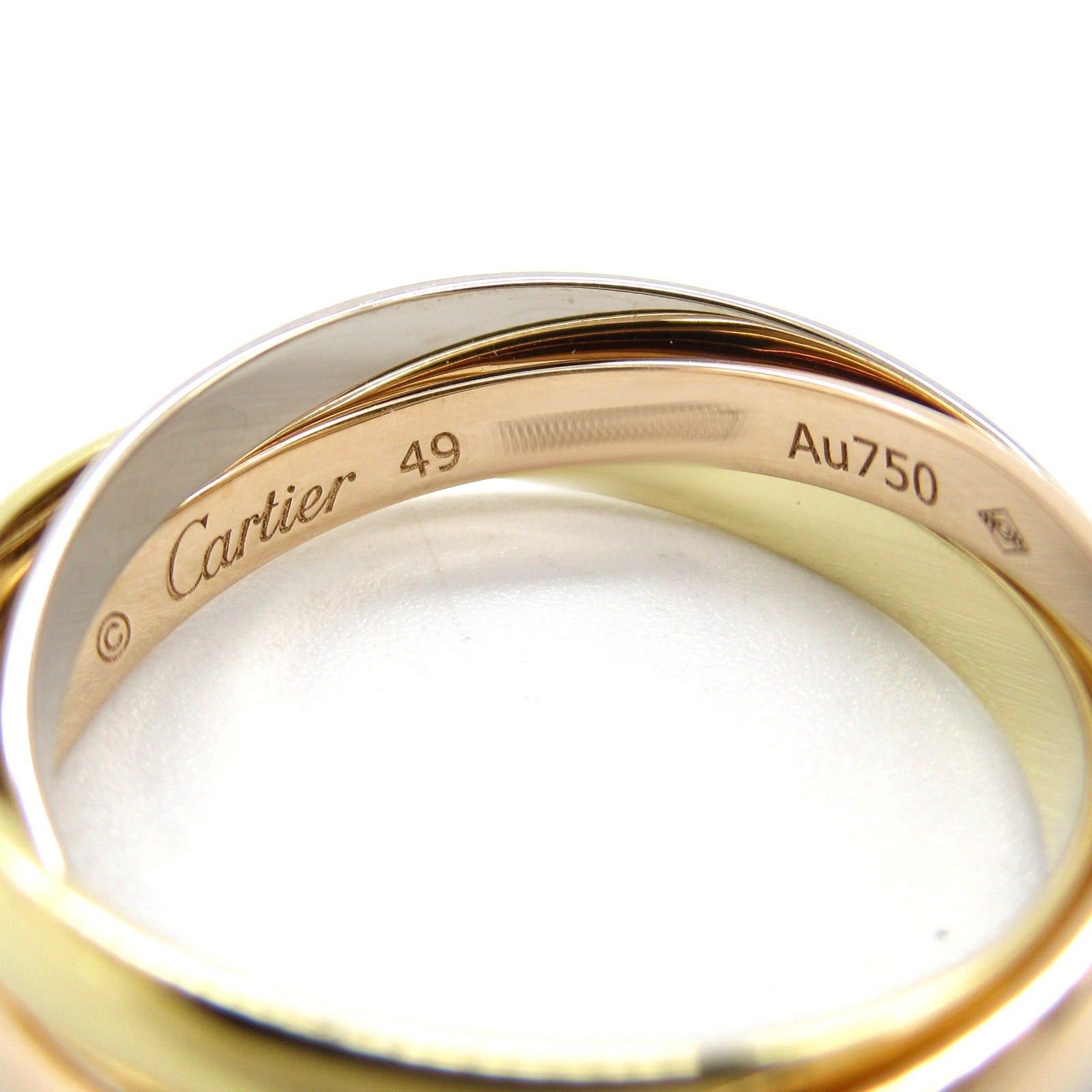 Cartier Cartier Trinity Ring K18 (Yellow Gold) K18Wg (White (Pink Gold Size ONE SIZE - 3 Thumbnail
