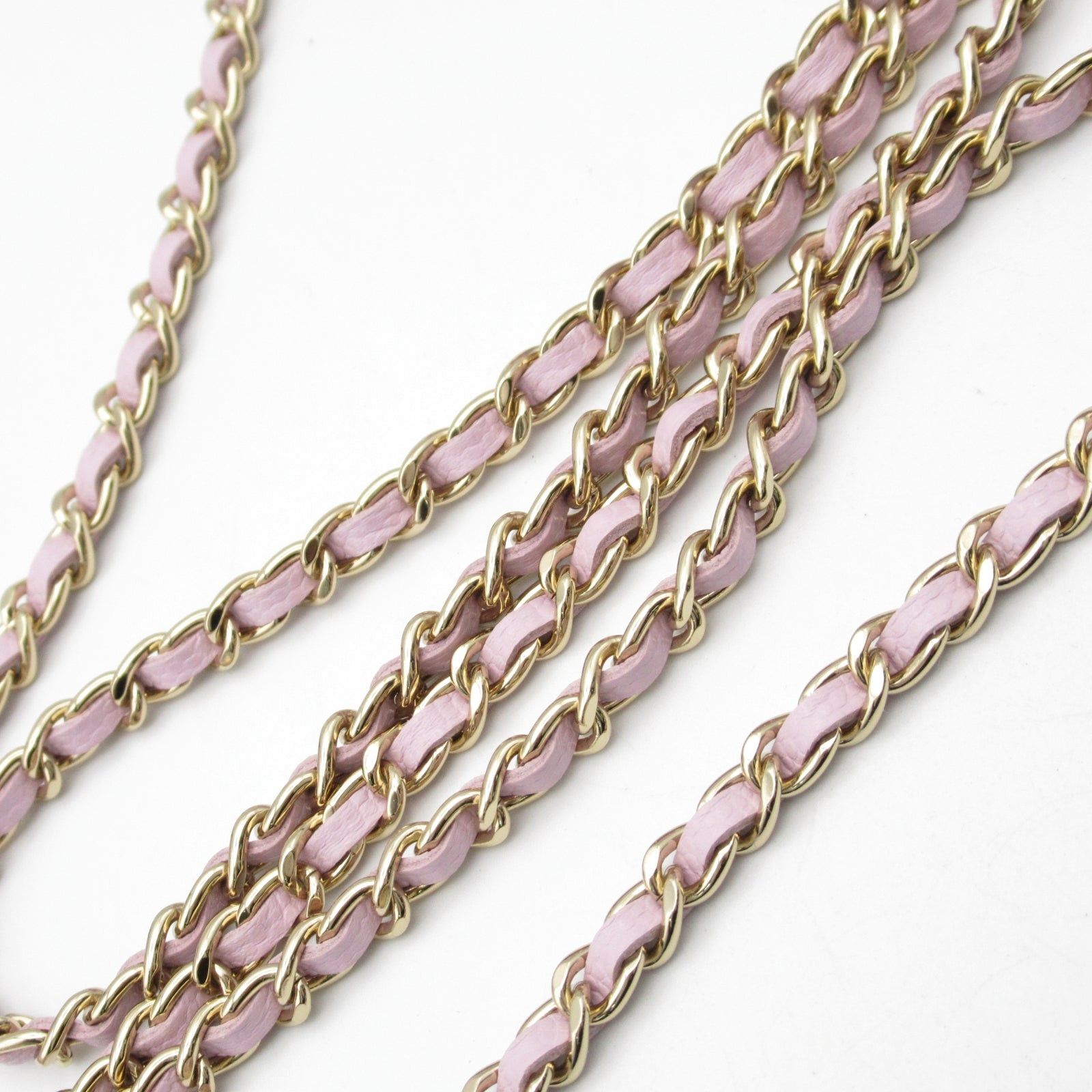 Chanel Chanel Matelasse With Chain Card Holder Shoulder Key Ring Caviar Skin (Grained Calf) Purple Lavender Gold Hardware Size ONE SIZE - 14 Thumbnail