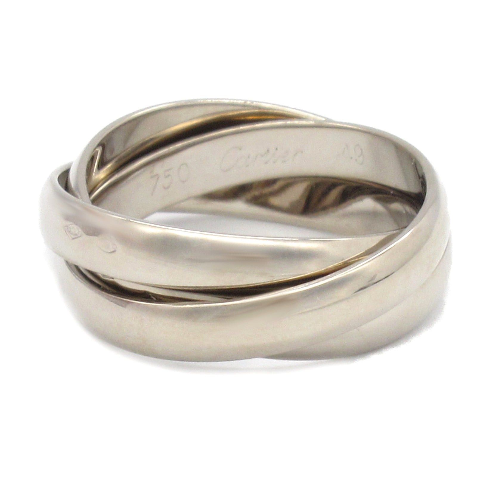Cartier Cartier Trinity Ring K18Wg (White Gold) Silver Size ONE SIZE - 2 Thumbnail