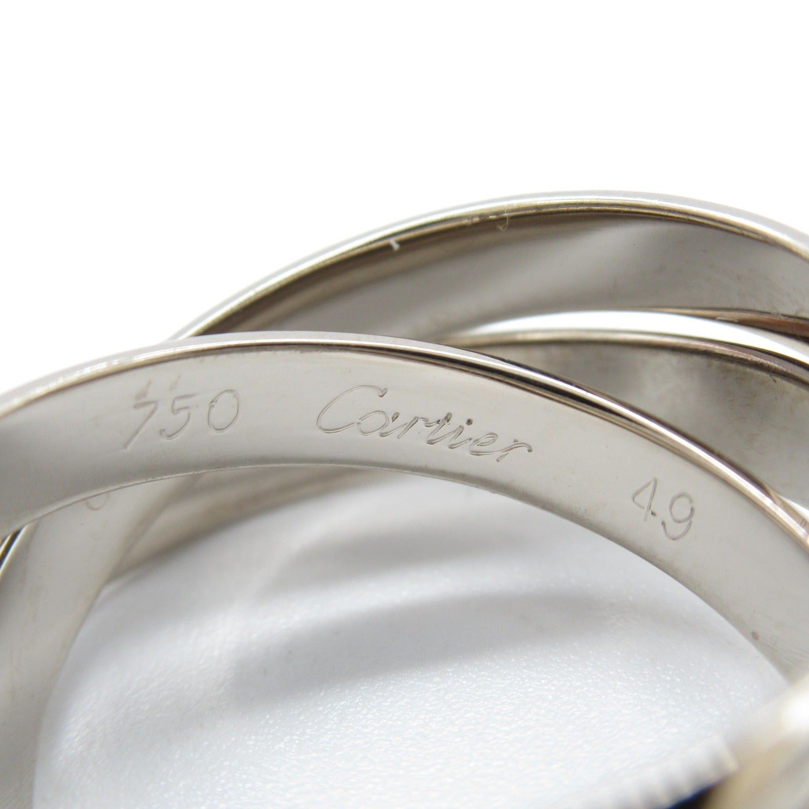 Cartier Cartier Trinity Ring K18Wg (White Gold) Silver Size ONE SIZE - 3 Thumbnail