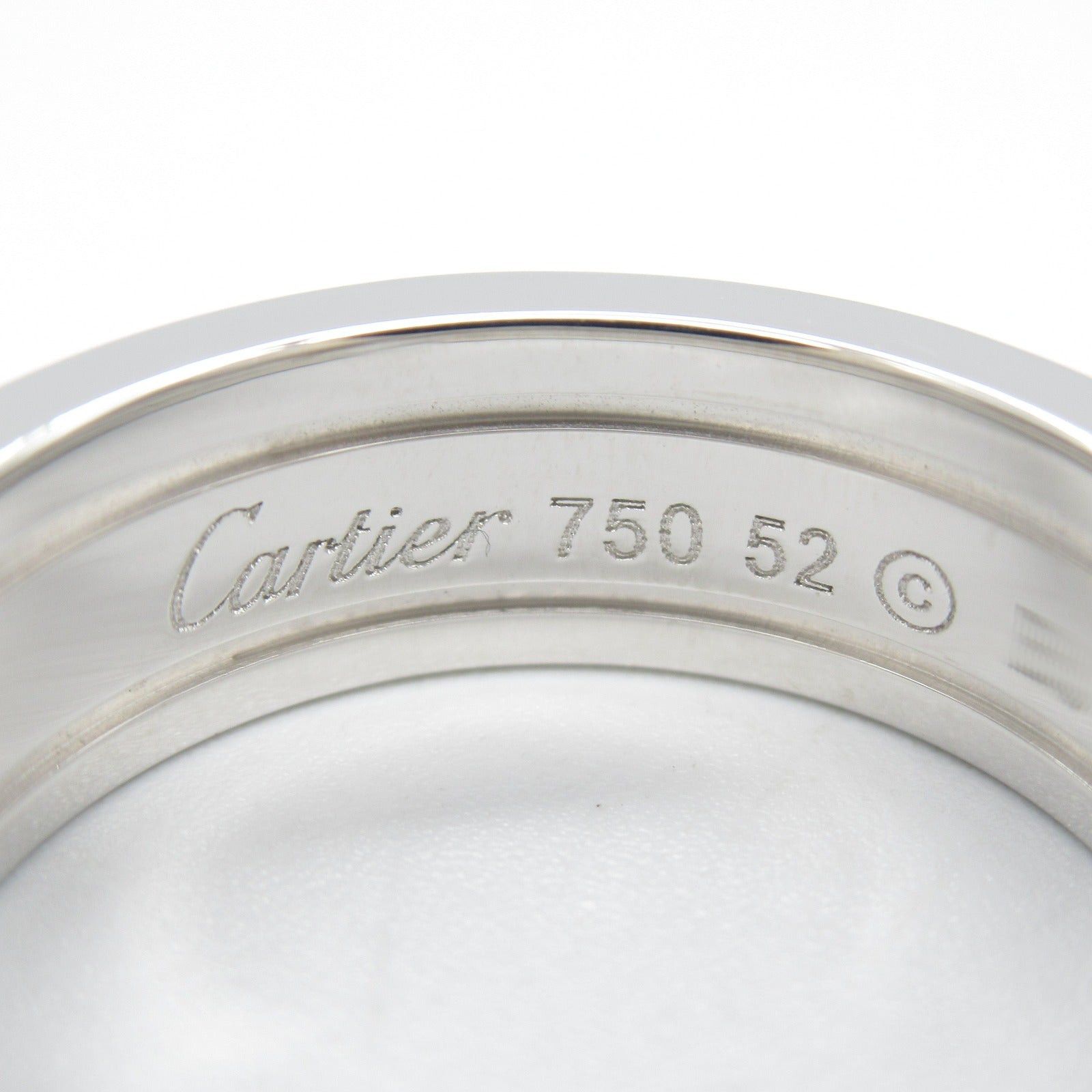 Cartier Cartier C2 Ring K18Wg (White Gold) Silver Size ONE SIZE - 4 Thumbnail