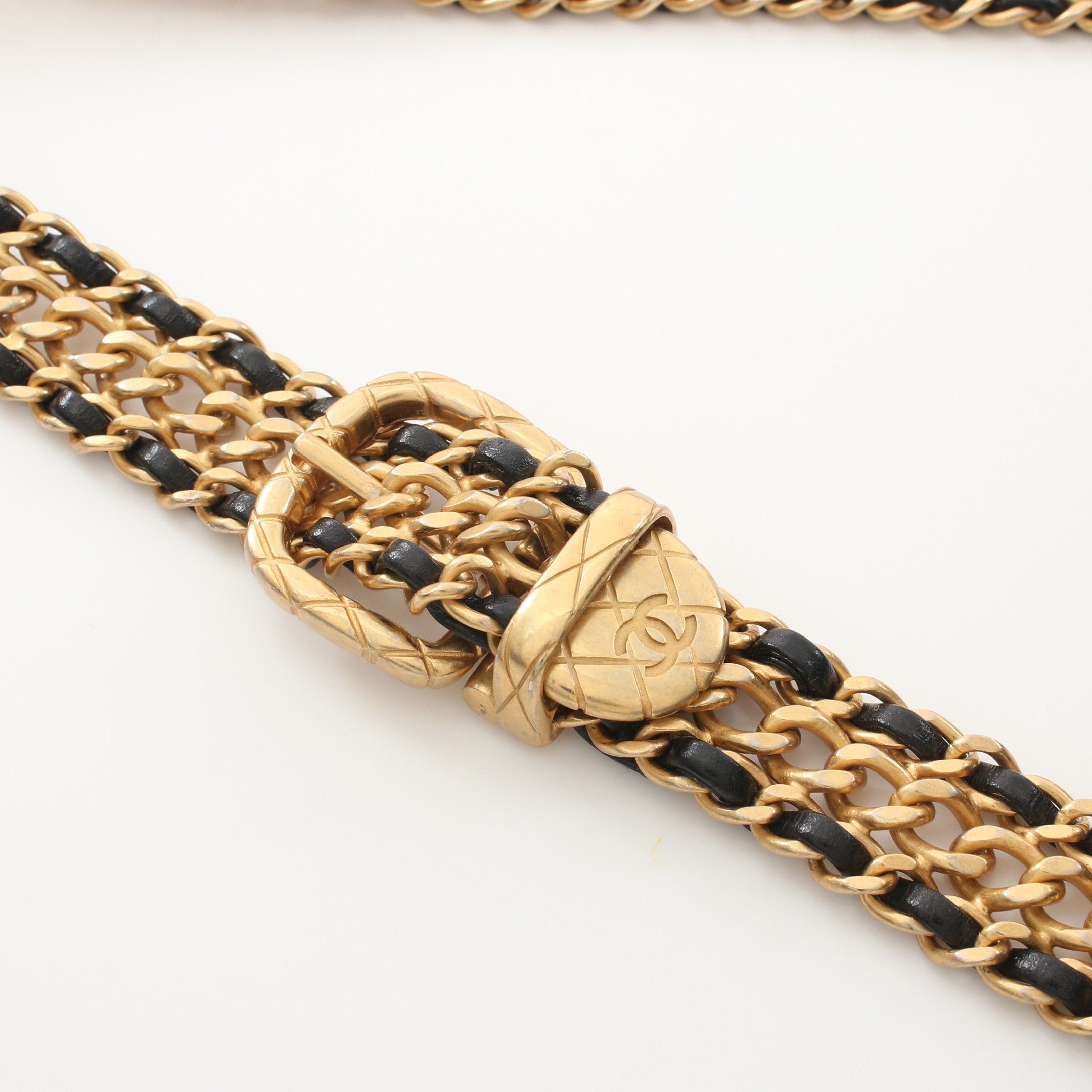 Chanel Chanel Matelasse Chain Shoulder Bag Lambskin Black Gold Hardware Size ONE SIZE - 9 Thumbnail