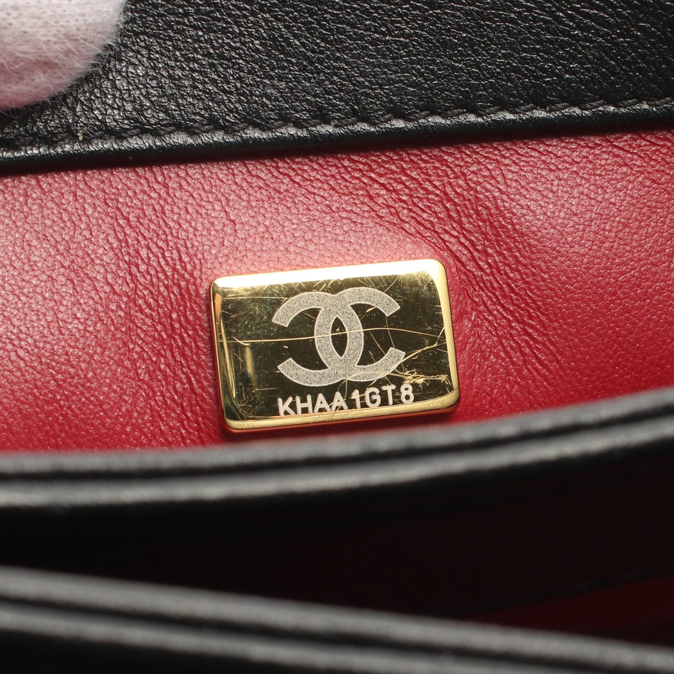 Chanel Chanel Matelasse Chain Shoulder Bag Lambskin Black Gold Hardware Size ONE SIZE - 5 Thumbnail