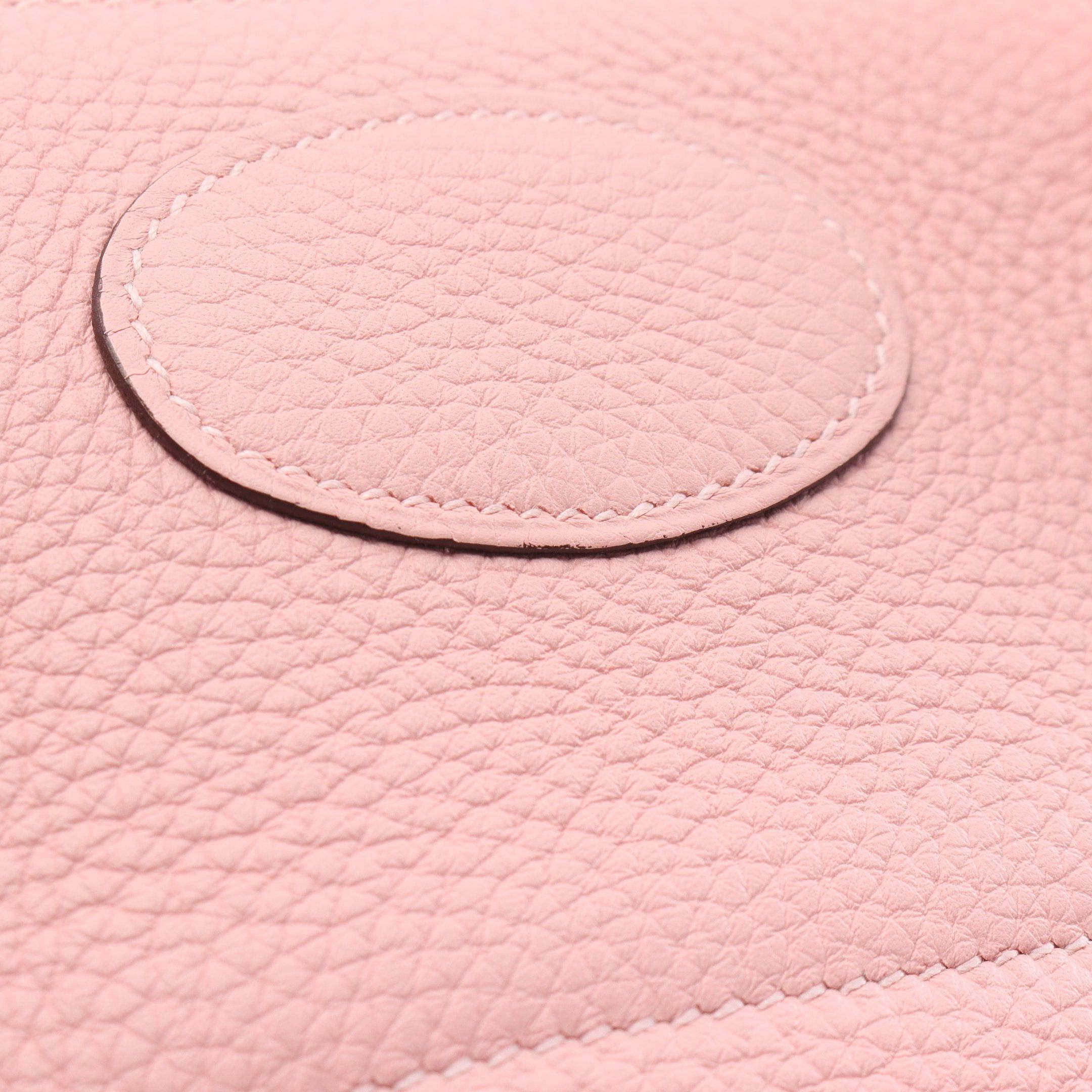 Hermes Hermes Bolide 31 Verso Rose Sakura Nata Handbag Clemence Leather Light Pink Silver Hardware U Stamp Size ONE SIZE - 9 Thumbnail