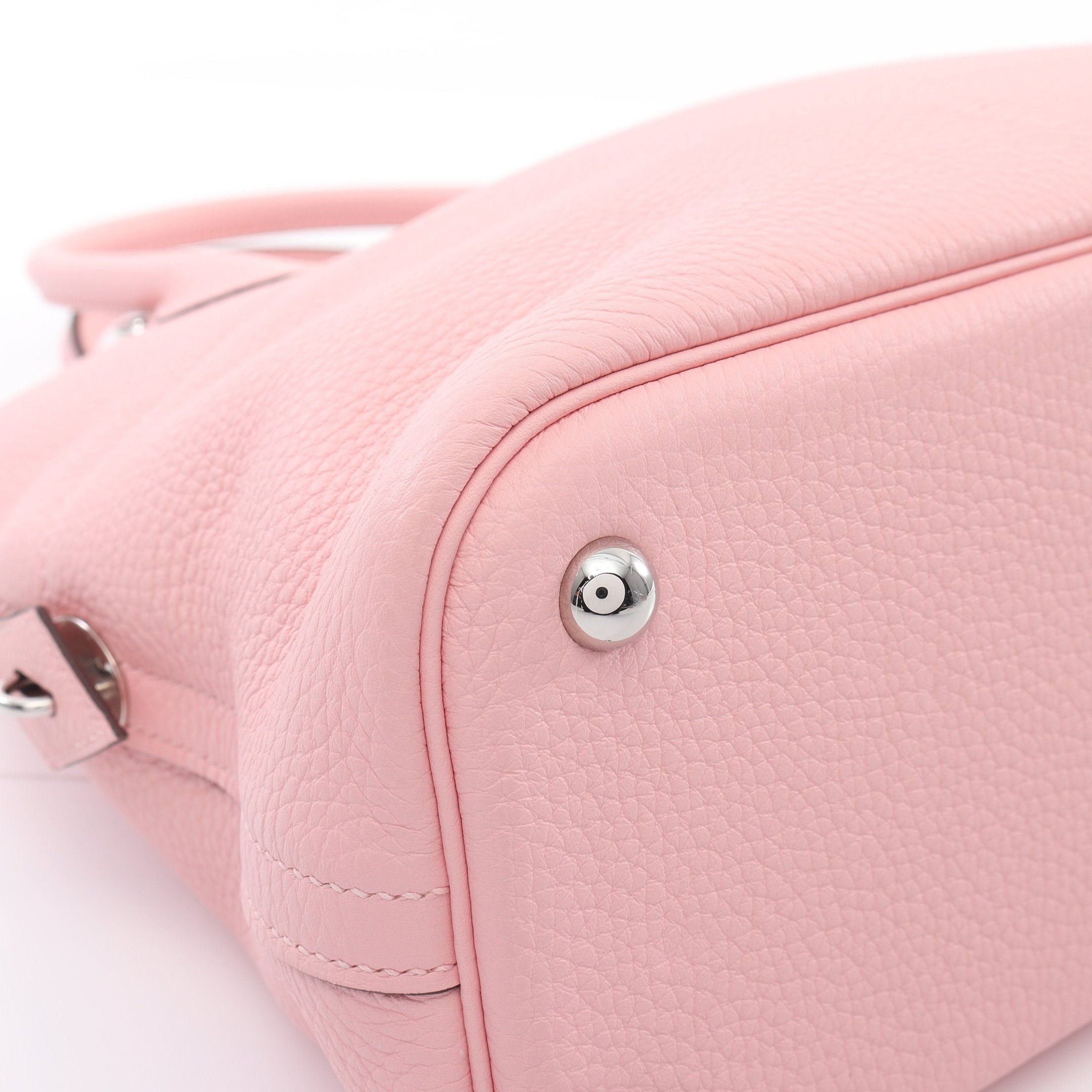 Hermes Hermes Bolide 31 Verso Rose Sakura Nata Handbag Clemence Leather Light Pink Silver Hardware U Stamp Size ONE SIZE - 7 Thumbnail