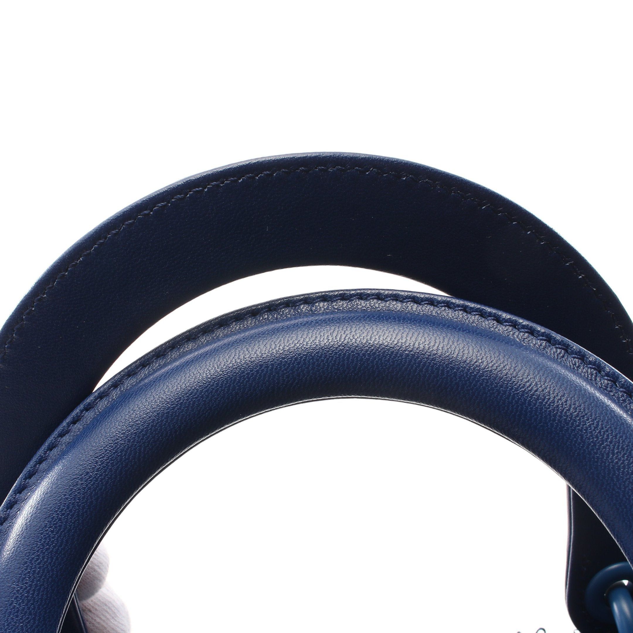 Dior Dior Lady Dior Handbag Tweed Dark Blue Size ONE SIZE - 5 Thumbnail
