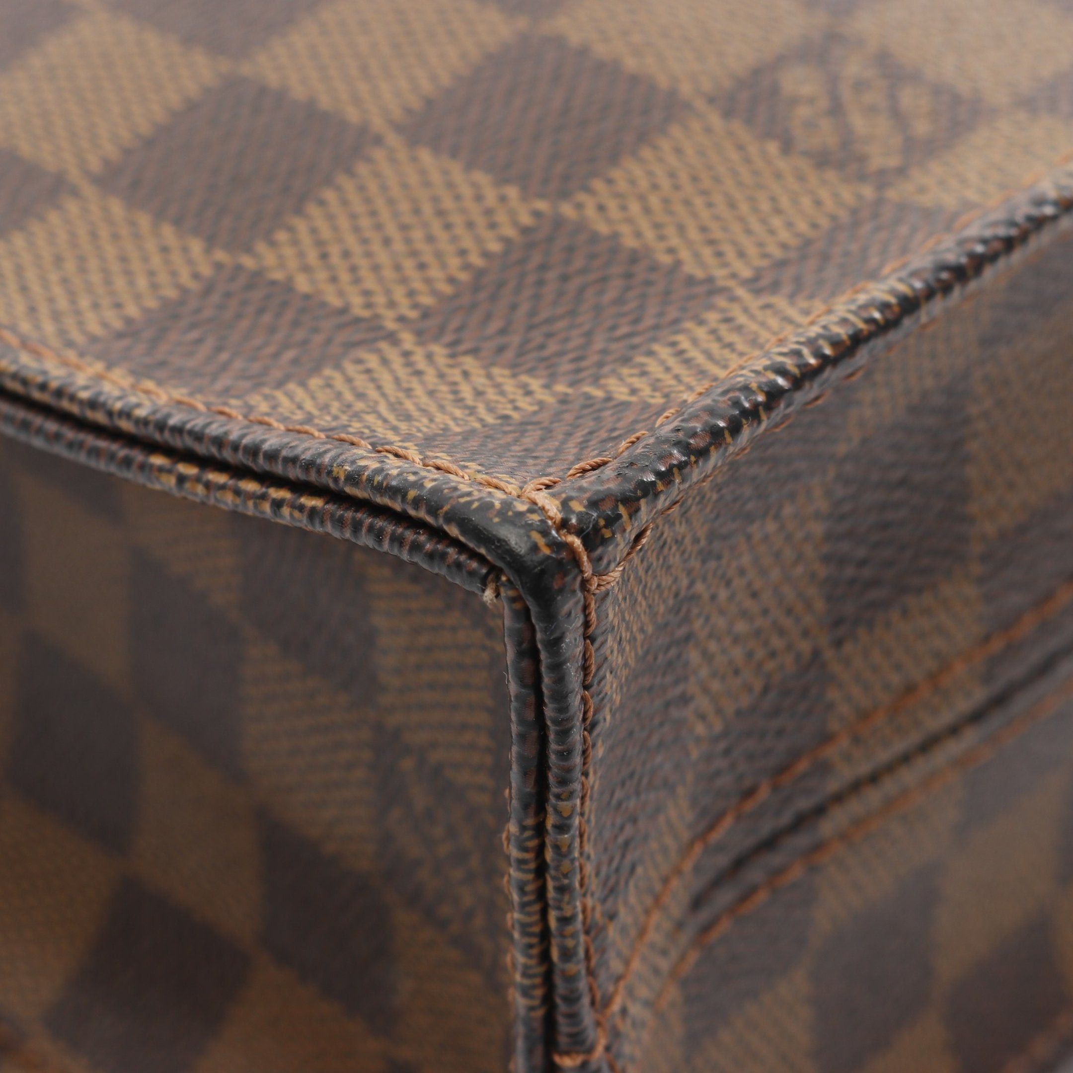 Louis Vuitton Louis Vuitton Sacpla Pm Damier Ebene Handbag Tote Bag Leather Brown Size ONE SIZE - 6 Thumbnail