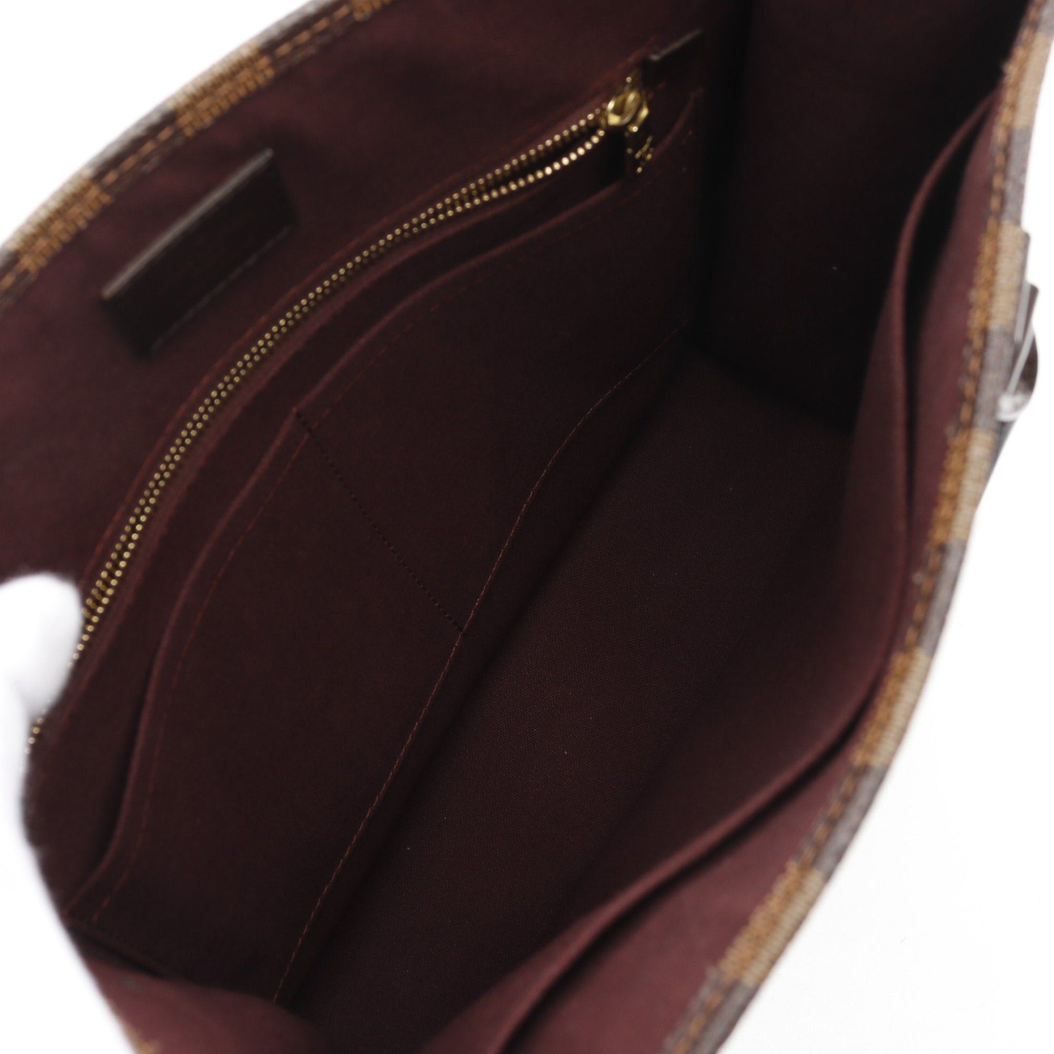 Louis Vuitton Louis Vuitton Sacpla Pm Damier Ebene Handbag Tote Bag Leather Brown Size ONE SIZE - 3 Thumbnail