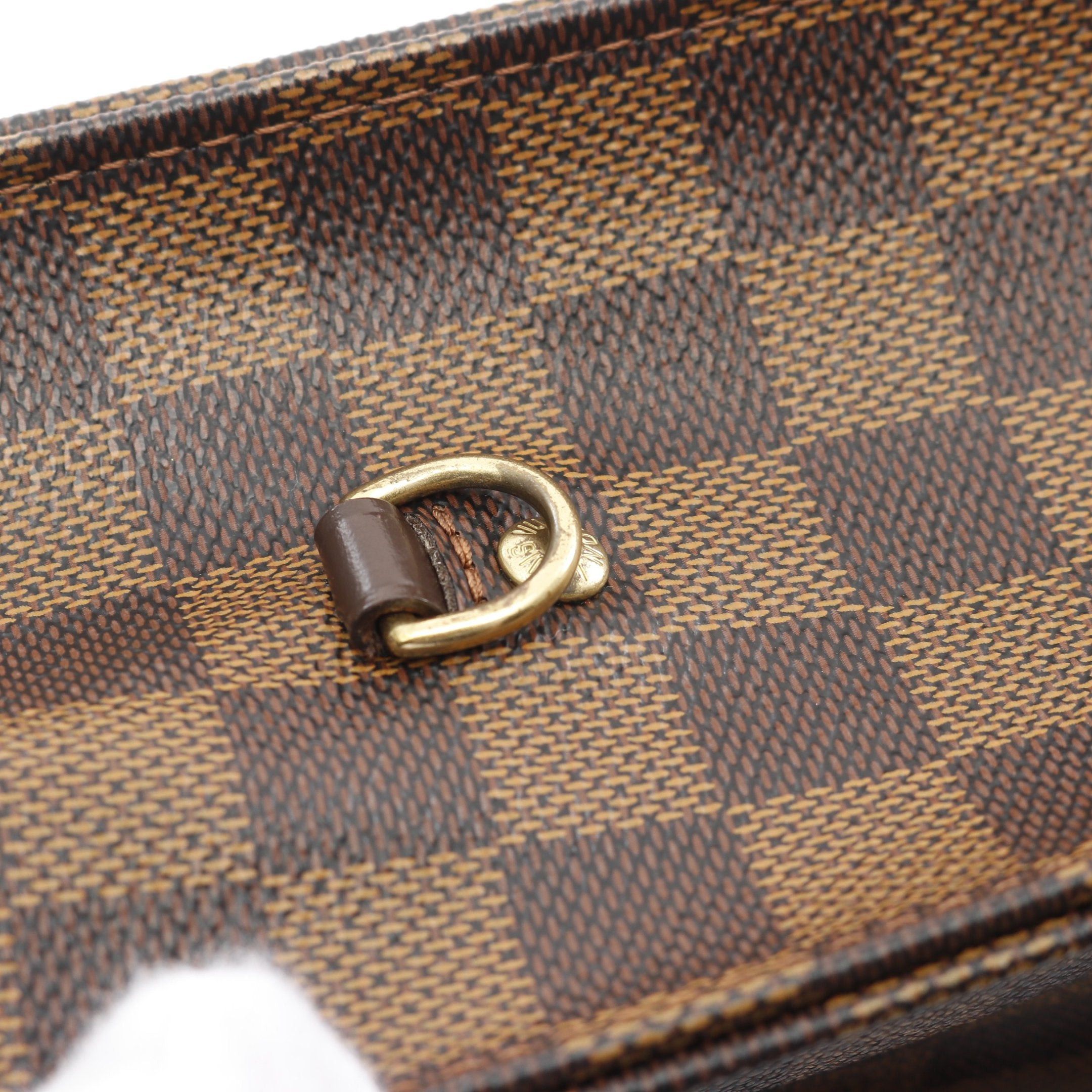 Louis Vuitton Louis Vuitton Sacpla Pm Damier Ebene Handbag Tote Bag Leather Brown Size ONE SIZE - 9 Thumbnail