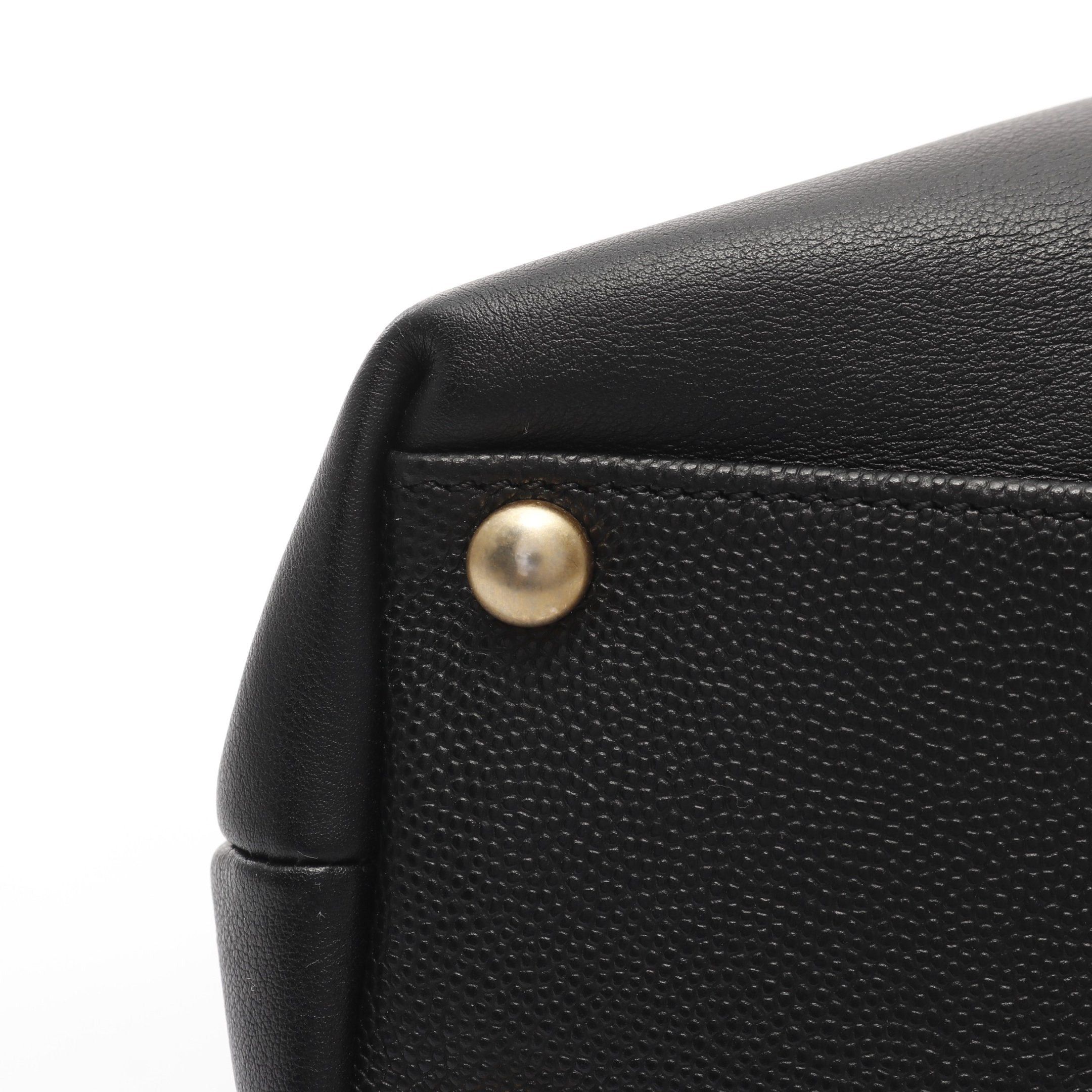 Chanel Chanel Coco Mark Matelasse Chain Shoulder Bag Leather Caviar Skin Black Gold Hardware Size ONE SIZE - 11 Thumbnail