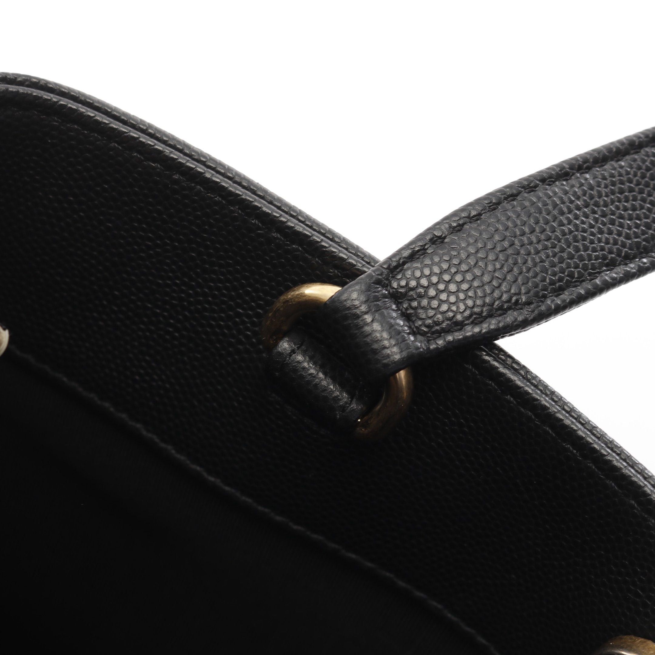 Chanel Chanel Coco Mark Matelasse Chain Shoulder Bag Leather Caviar Skin Black Gold Hardware Size ONE SIZE - 7 Thumbnail