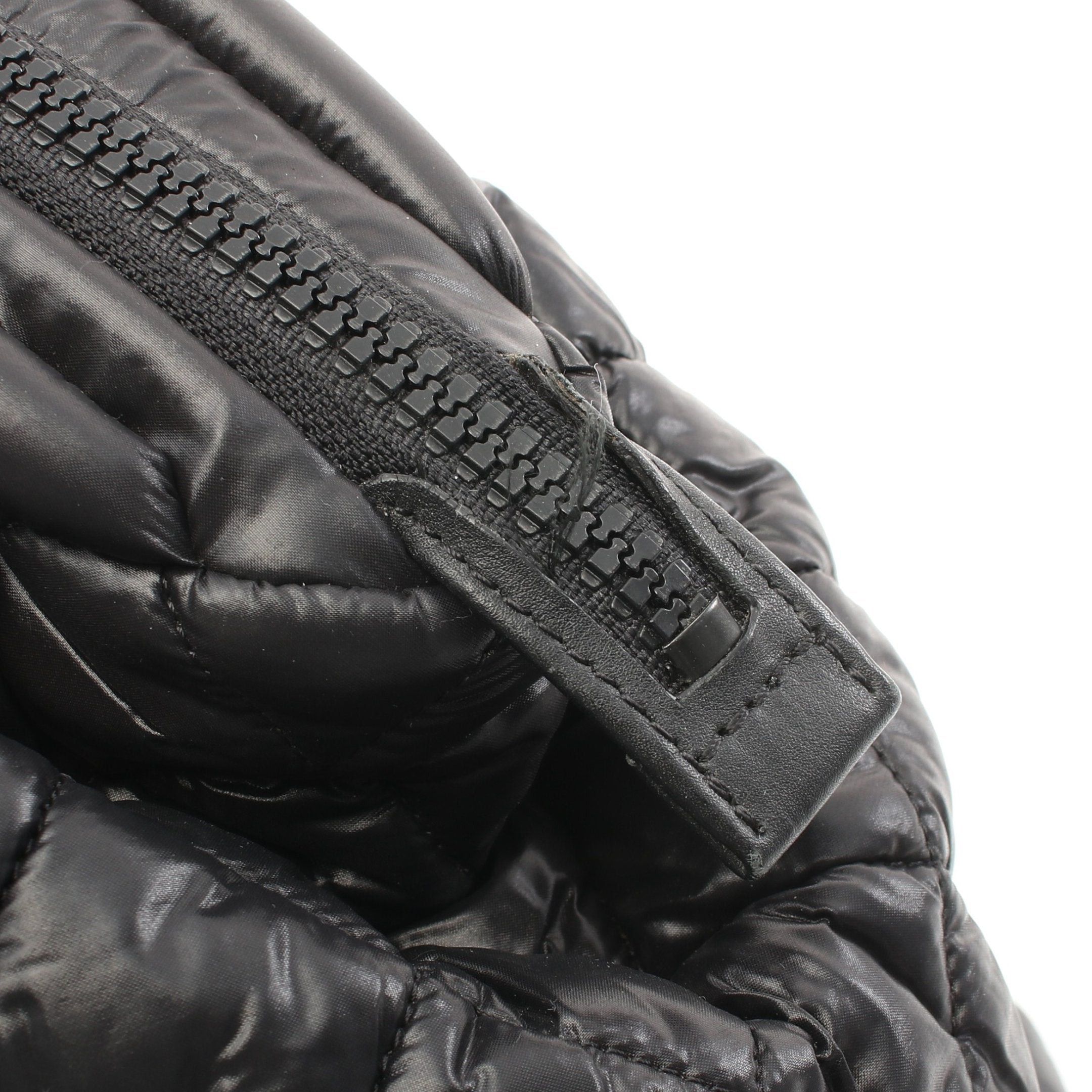 Chanel Chanel Coco Coon Handbag Mini Boston Bag Check Nylon Black Silver Hardware Size ONE SIZE - 8 Thumbnail