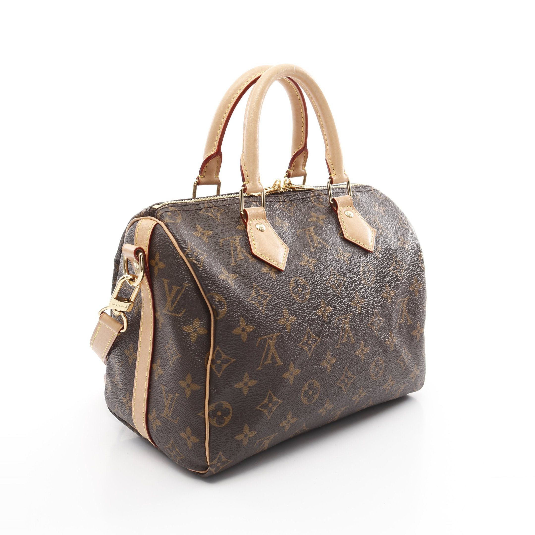 Louis Vuitton Louis Vuitton Speedy 25 Monogram Handbag Leather Brown Size ONE SIZE - 2 Thumbnail