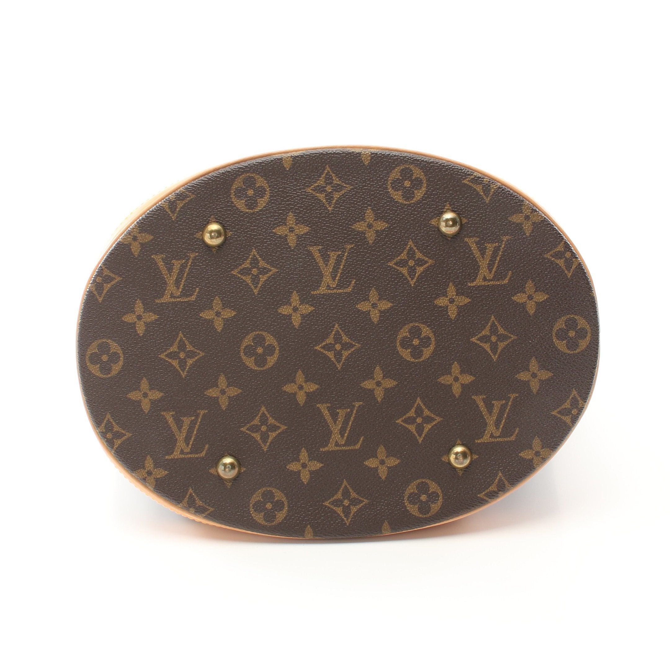 Louis Vuitton Louis Vuitton Bucket Gm Monogram Shoulder Bag Leather Brown Size ONE SIZE - 11 Thumbnail