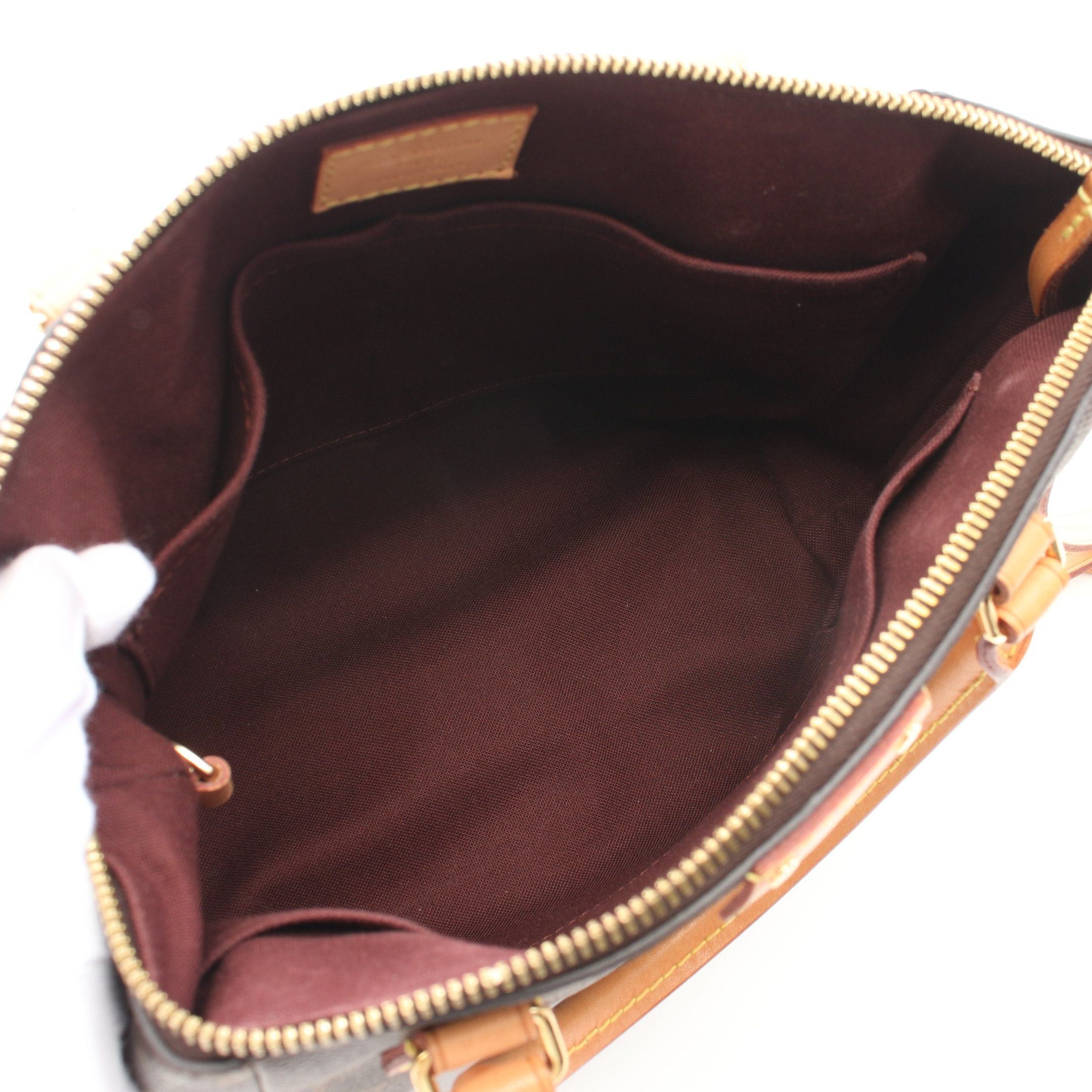 Louis Vuitton Louis Vuitton Turen Pm Monogram Handbag Leather Brown Size ONE SIZE - 3 Thumbnail