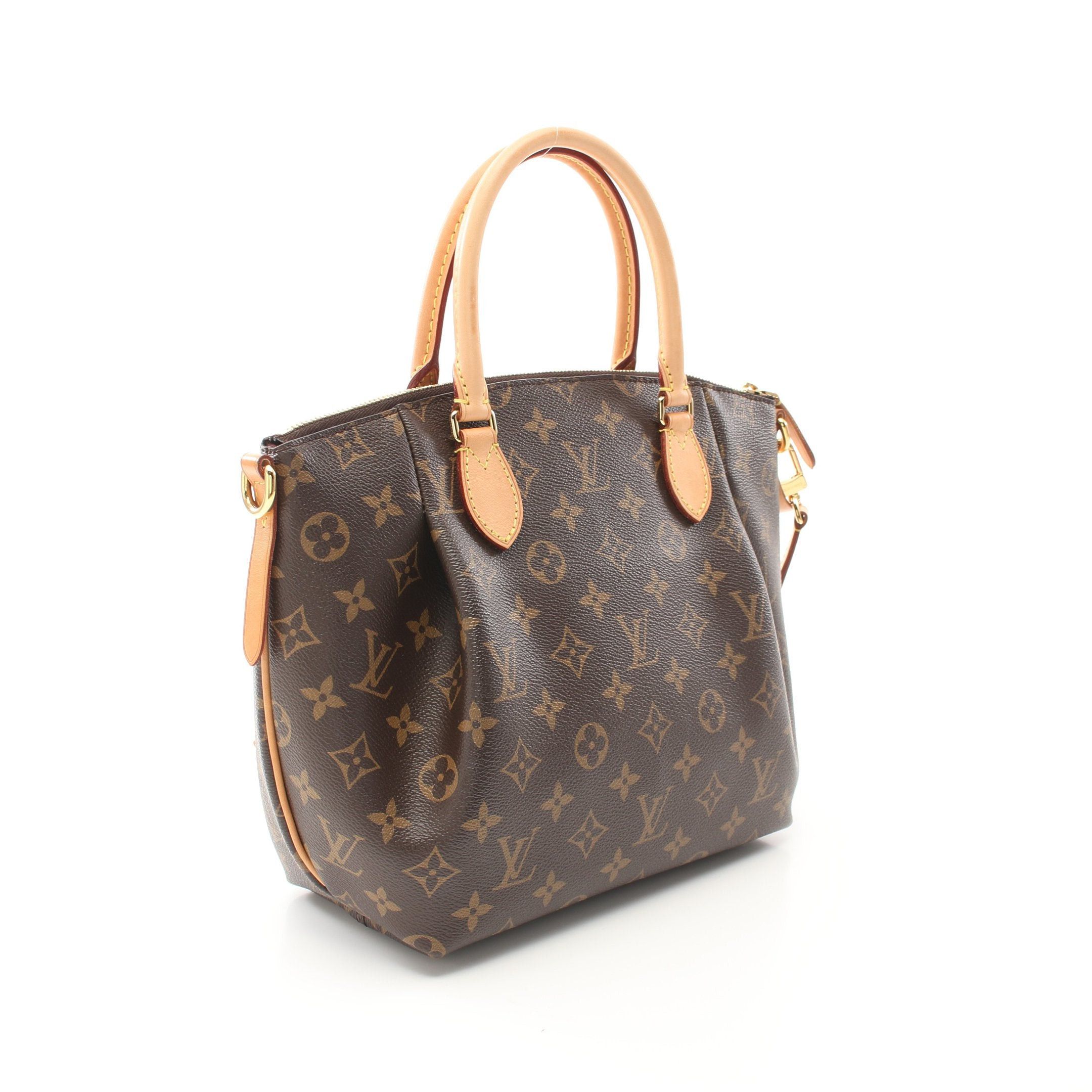 Louis Vuitton Louis Vuitton Turen Pm Monogram Handbag Leather Brown Size ONE SIZE - 2 Thumbnail