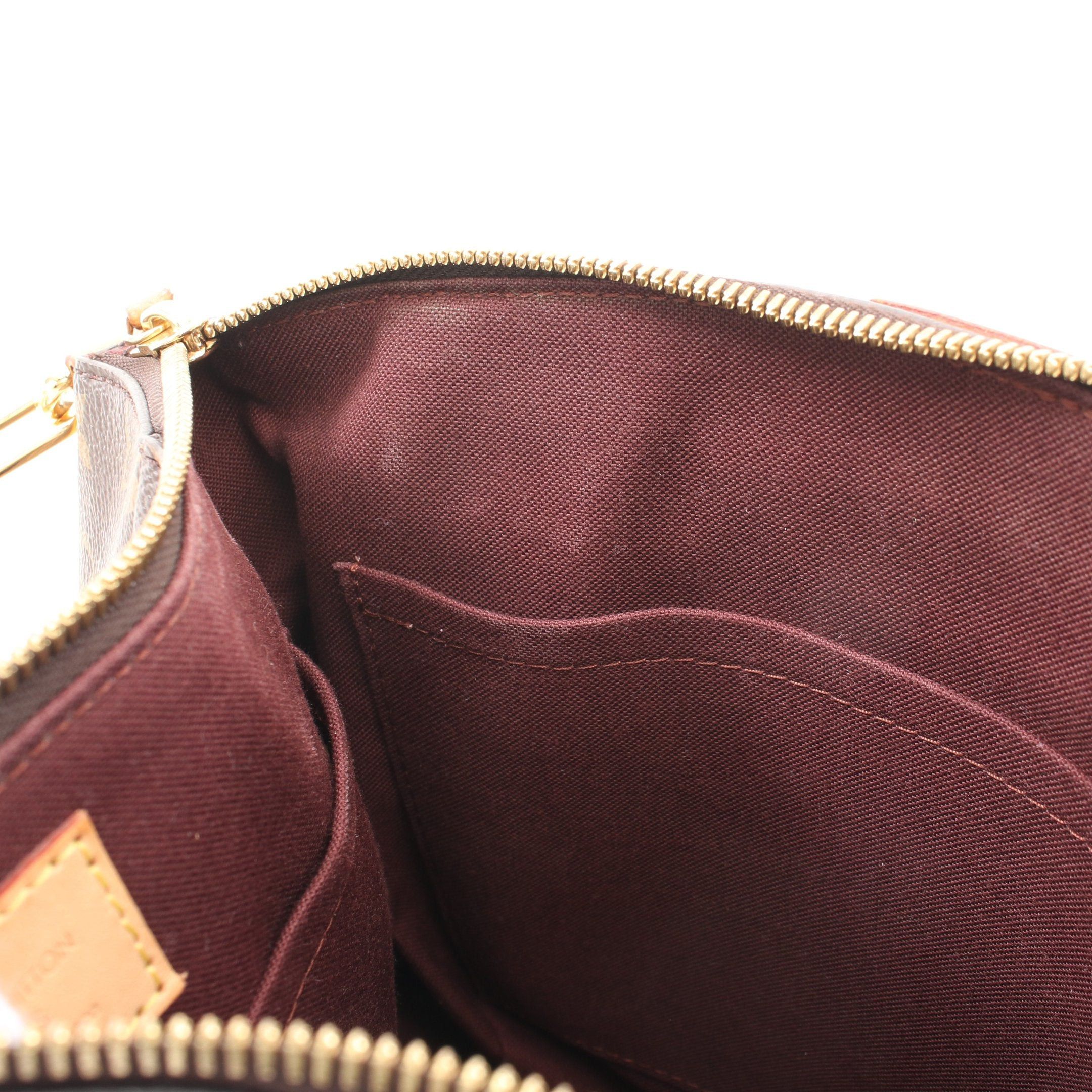 Louis Vuitton Louis Vuitton Turen Pm Monogram Handbag Leather Brown Size ONE SIZE - 6 Thumbnail
