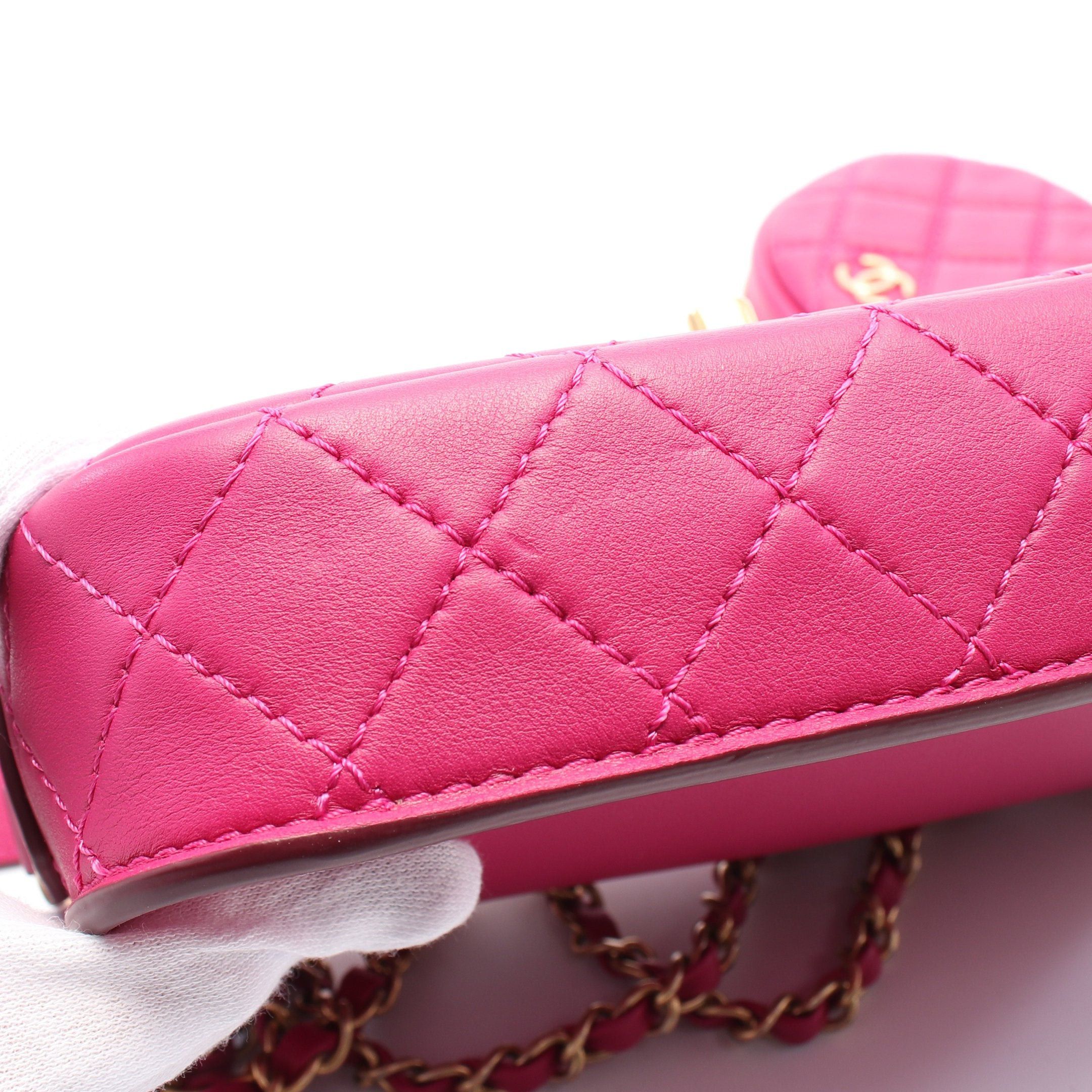 Chanel Chanel Matelasse Chain Shoulder Bag Leather Pink Purple Gold Hardware Size ONE SIZE - 7 Thumbnail