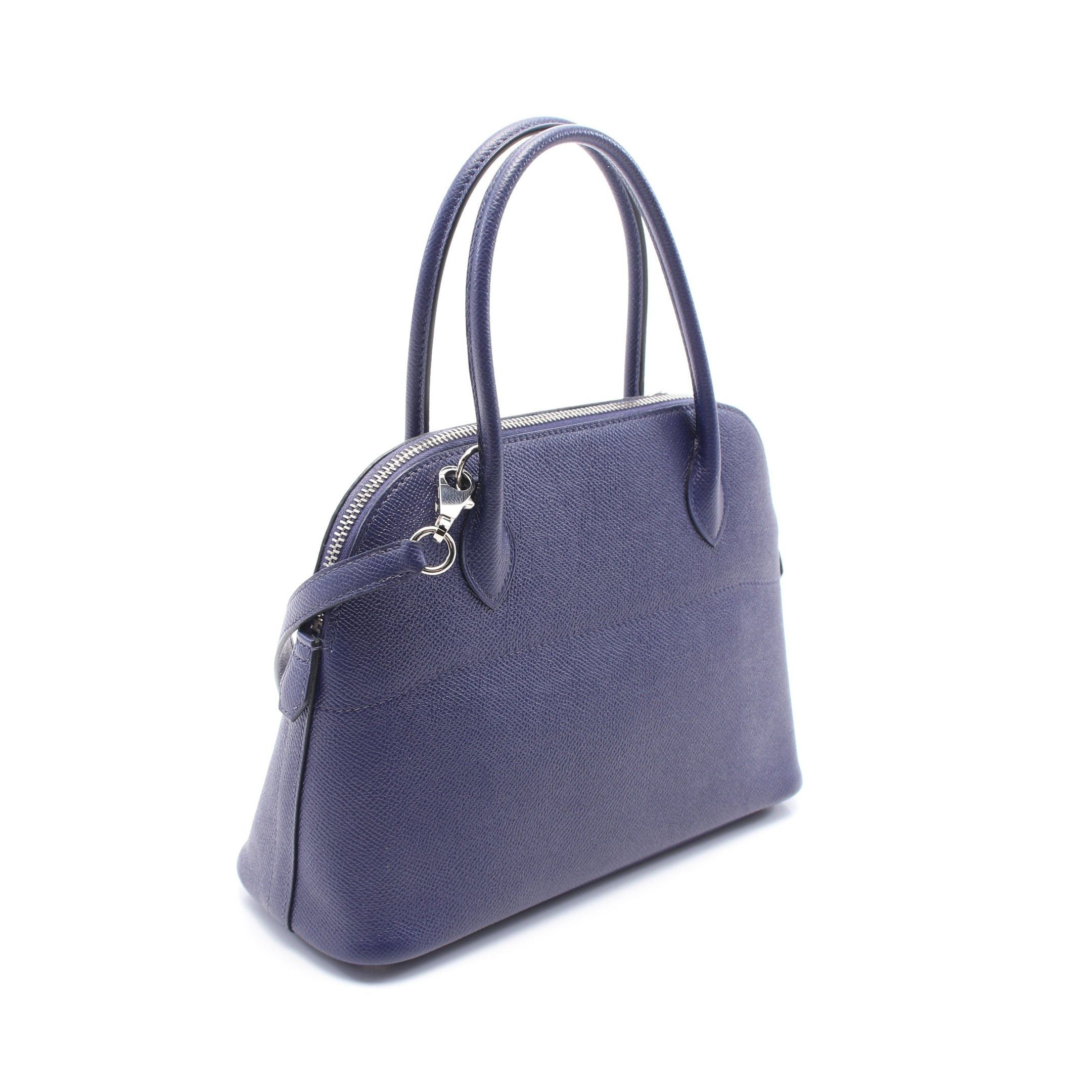 Hermes Hermes Bolide 27 Blue Ankle Handbag Veau Epsom Silver Hardware D Stamp Size ONE SIZE - 2 Thumbnail