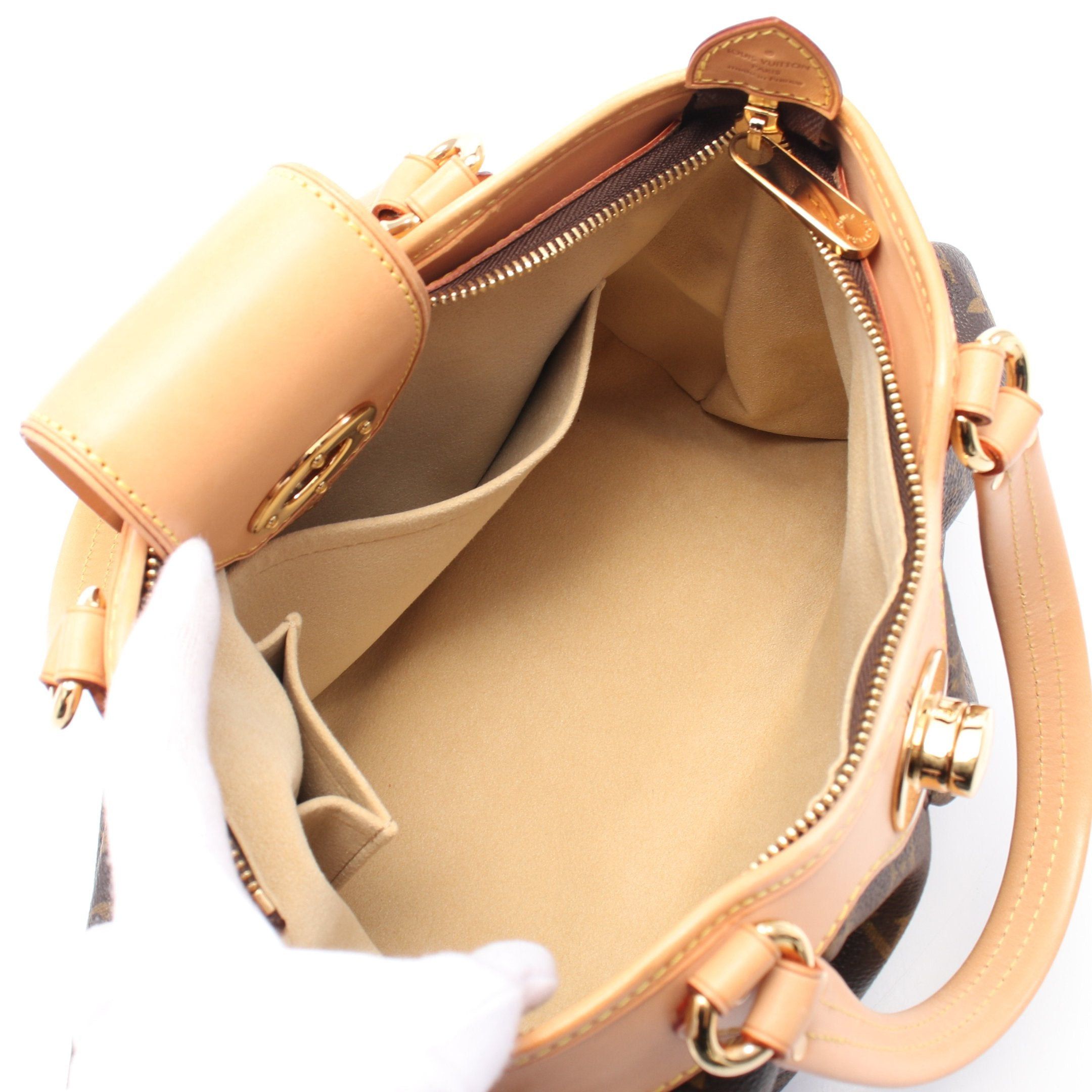 Louis Vuitton Louis Vuitton Boesi Pm Monogram Handbag Leather Brown Size ONE SIZE - 3 Thumbnail