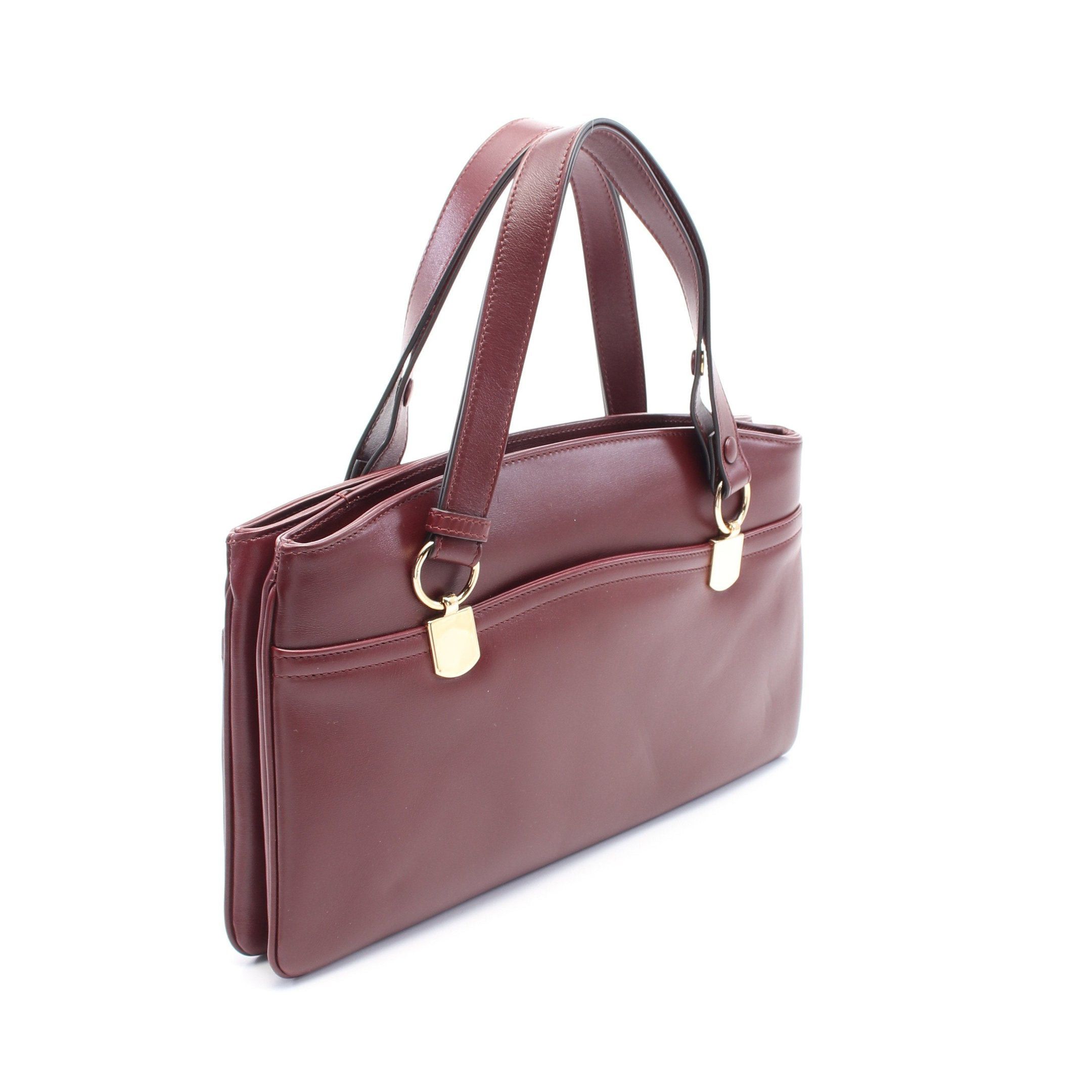 Gucci Gucci Ally Gg Marmont Handbag Leather Bordeaux Size ONE SIZE - 2 Thumbnail
