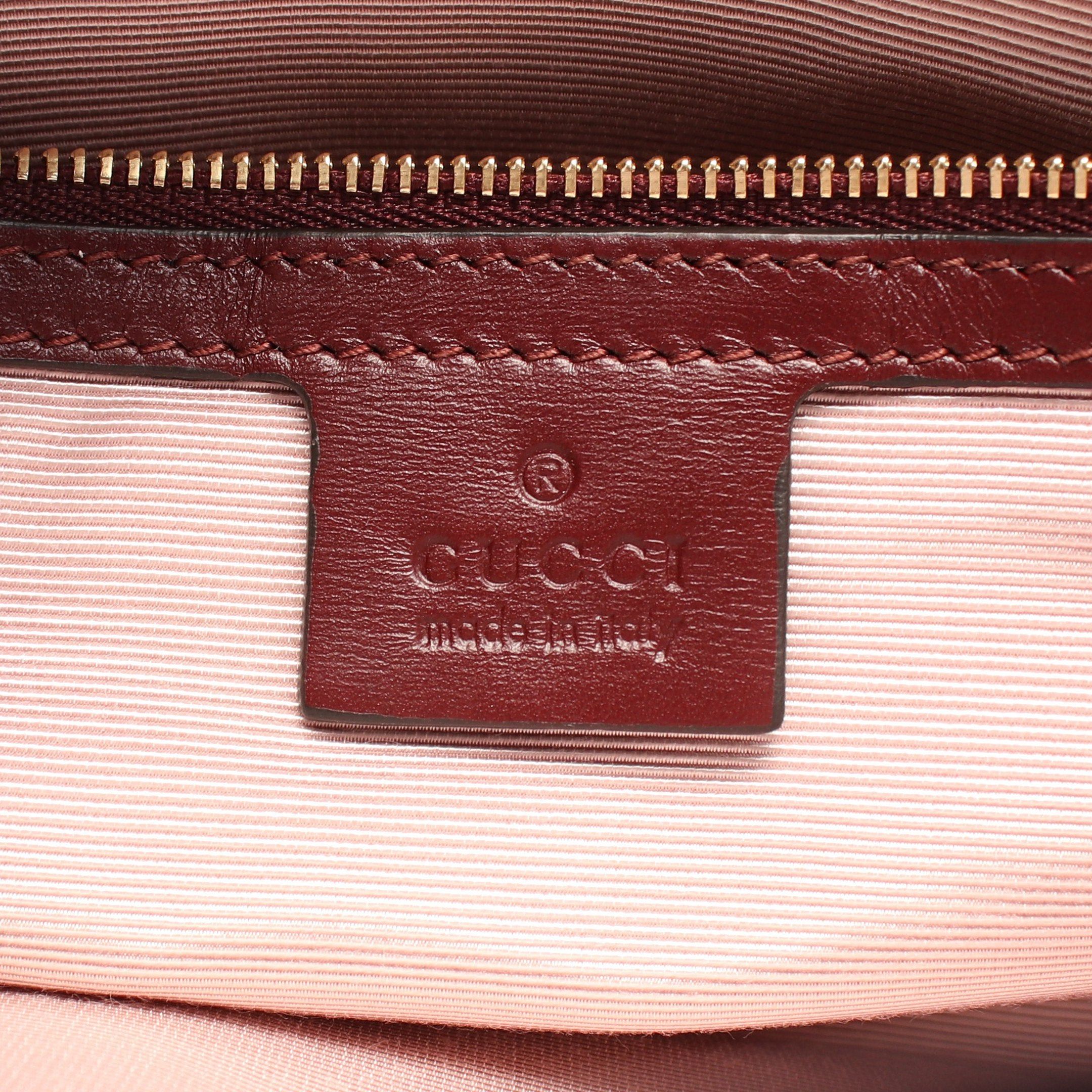 Gucci Gucci Ally Gg Marmont Handbag Leather Bordeaux Size ONE SIZE - 4 Thumbnail