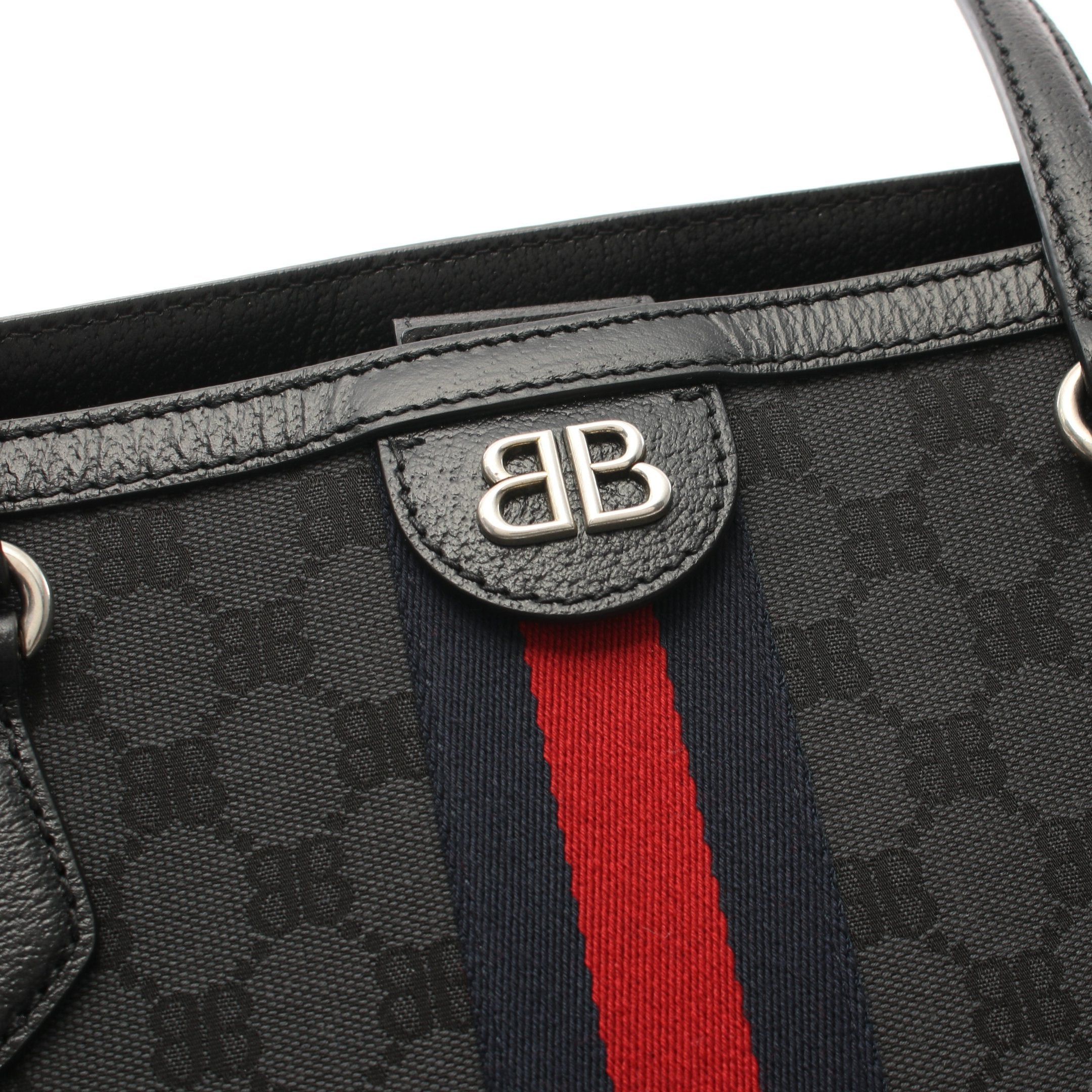 Balenciaga Balenciaga Balenciaga * Gucci The Hacker Project Shoulder Bag Tote Canvas Leather Gray Black Multicolor Size ONE SIZE - 6 Thumbnail