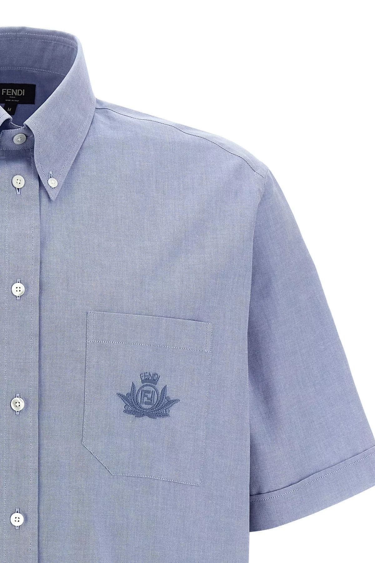 Fendi 'Fendi Crest' shirt Size US M / EU 48-50 / 2 - 4 Thumbnail