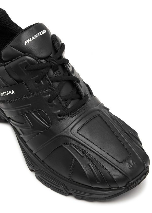 Balenciaga Phantom Leather Sneakers in Black Size US 11 / IT 41 - 3 Thumbnail