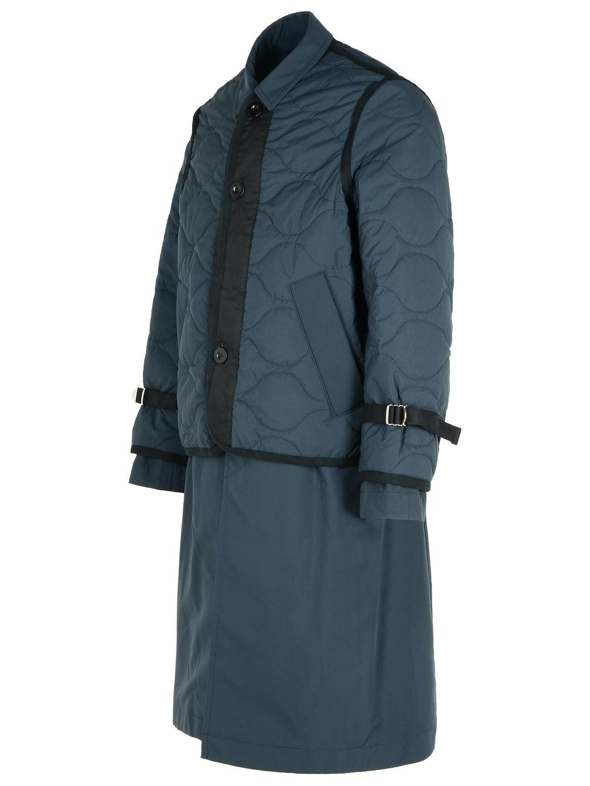 Sacai SACAI 'Quilted' Navy Polyester Parka Size US L / EU 52-54 / 3 - 2 Thumbnail