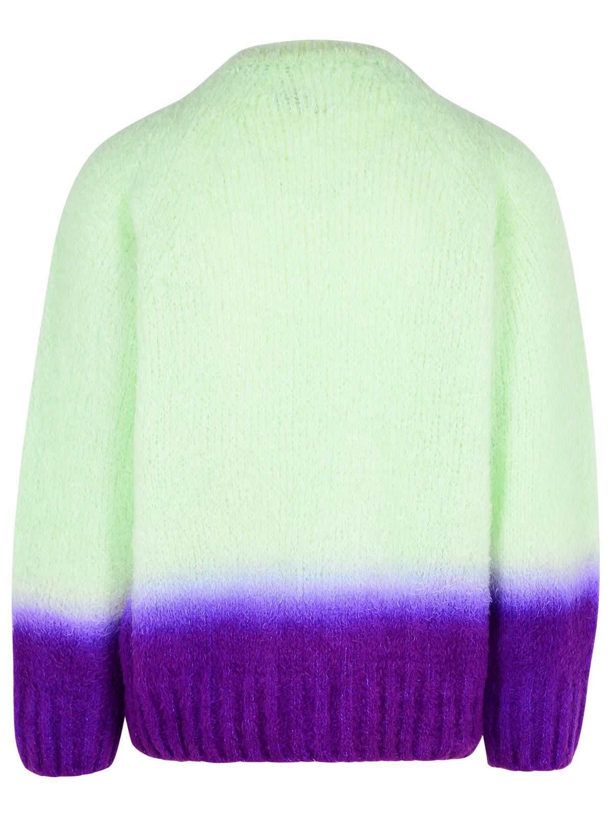 Sacai SACAI 'Gradation' Green Alpaca Blend Sweater Size US M / EU 48-50 / 2 - 3 Thumbnail