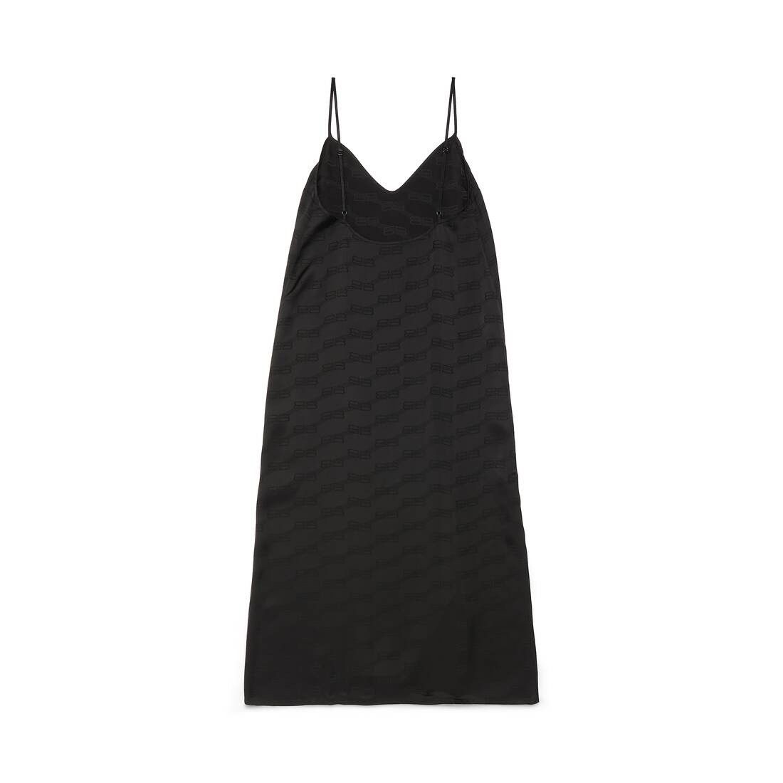 Balenciaga Bb Monogram Pyjama Dress in Black Size XS / US 0-2 / IT 36-38 - 2 Thumbnail