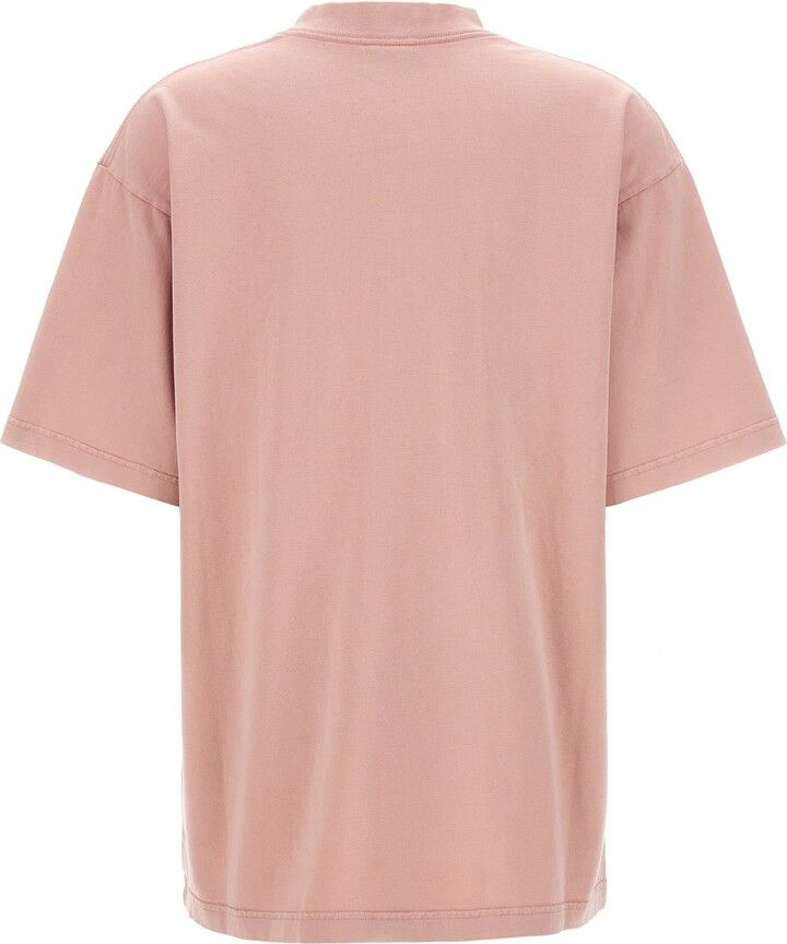Balenciaga Unisex Oversized Back Flip Logo T-shirt in Vintage-jersey in pink Size US L / EU 52-54 / 3 - 2 Thumbnail